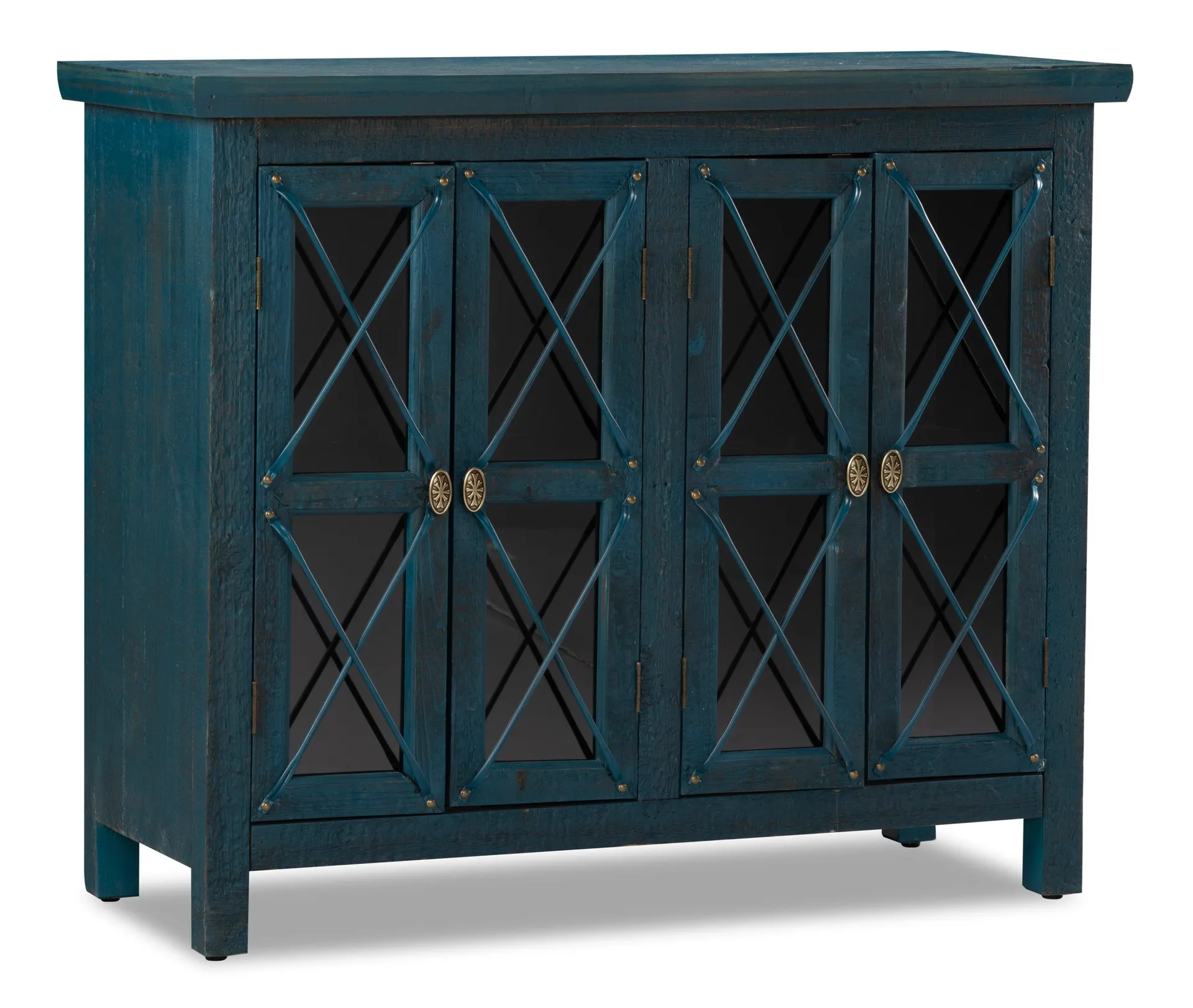 Armoire décorative Makati de 38 po - bleue