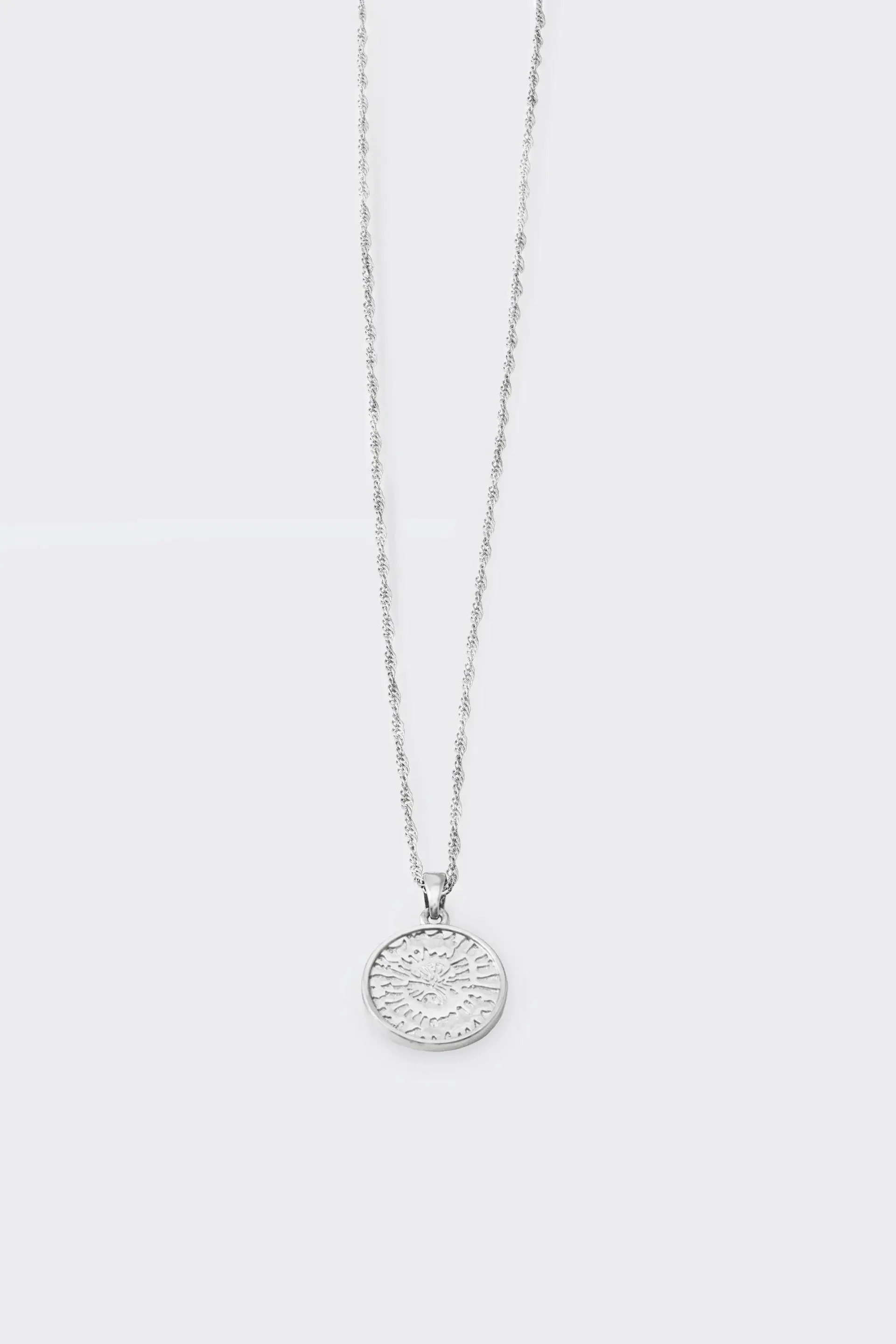 Collier pendentif argent brossé | Torqui