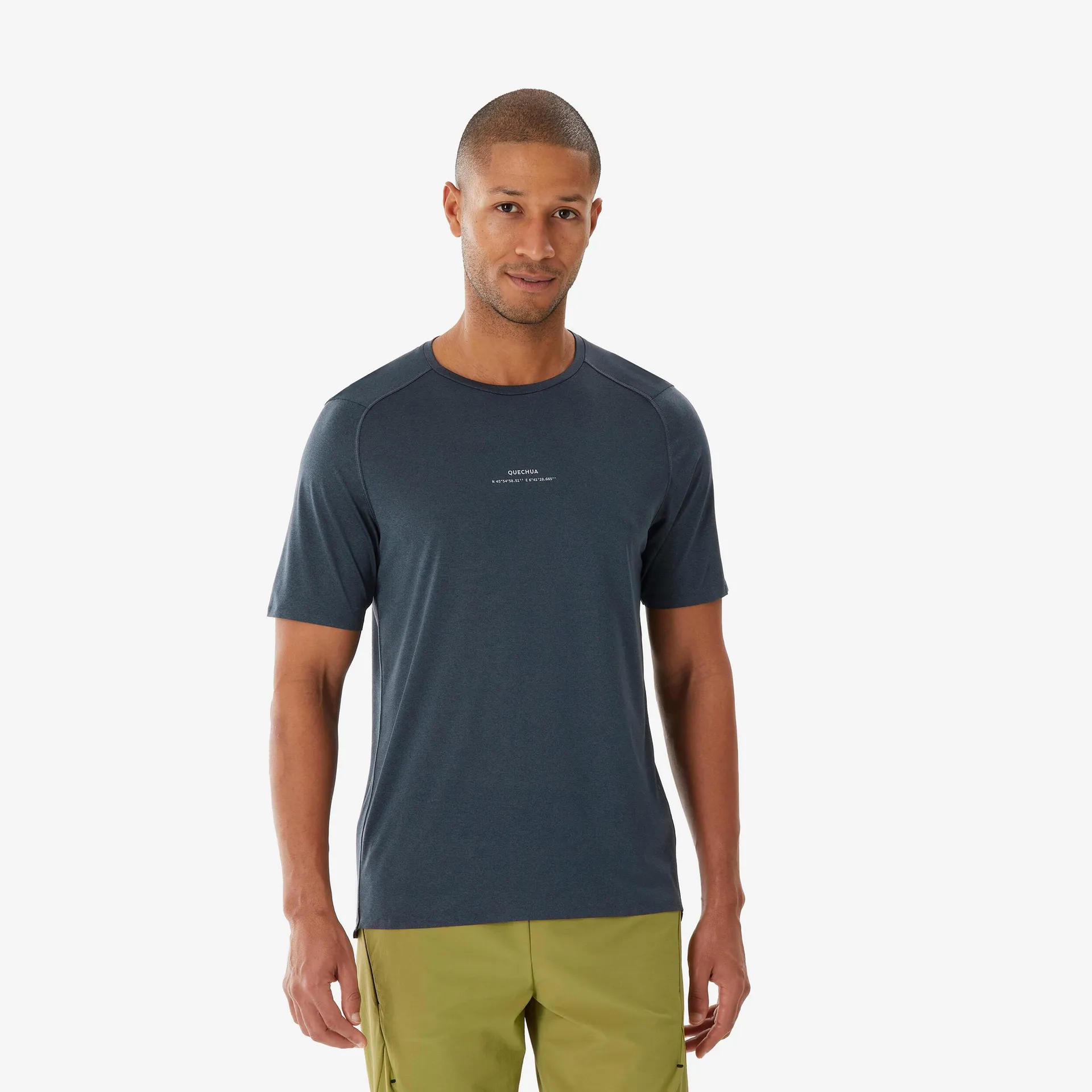 T-shirt de randonnée séchage vite homme - MH 500 gris