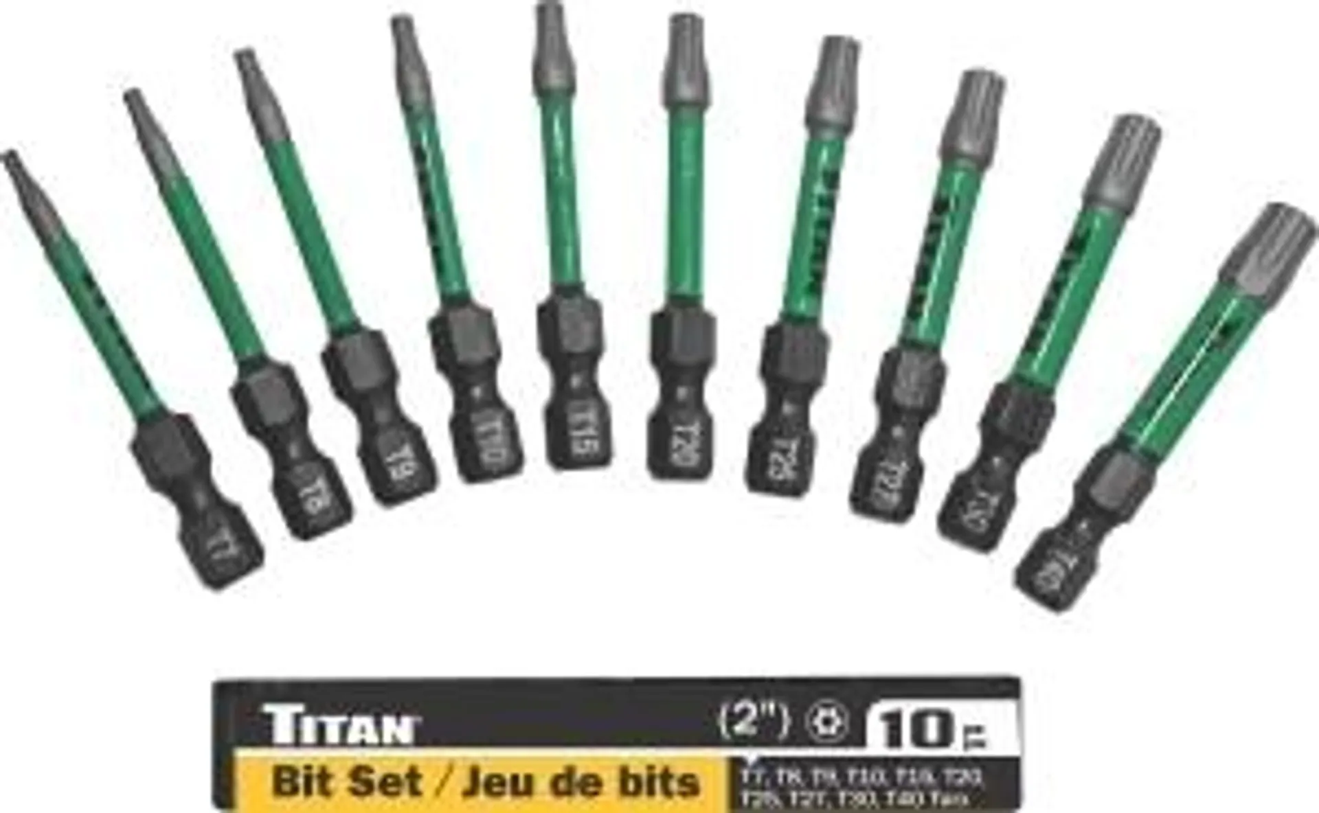 10 pc 2 in. Tamperproof Star Driver Bits