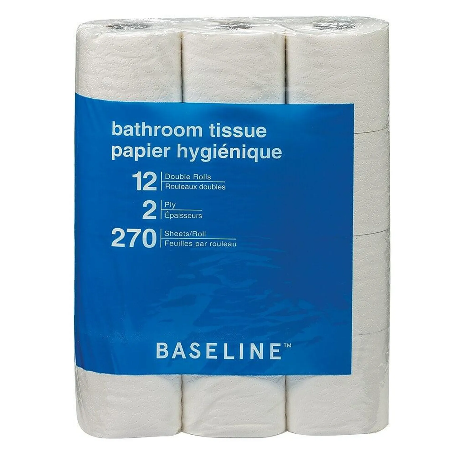 Baseline - Papier hygiénique - rouleau double - paquet de 12