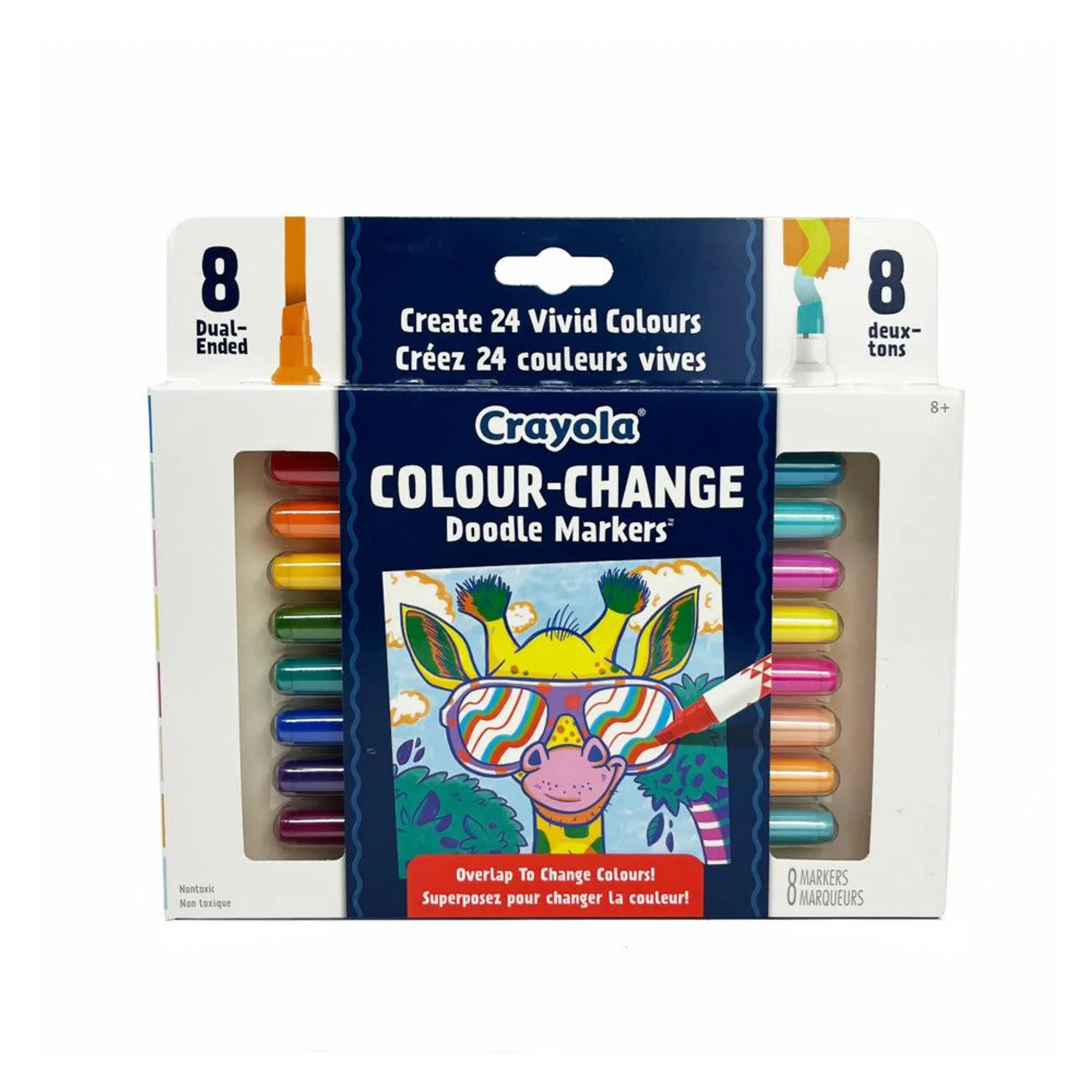 Crayola - Colour-Change Doodle Markers - Paquet de 8