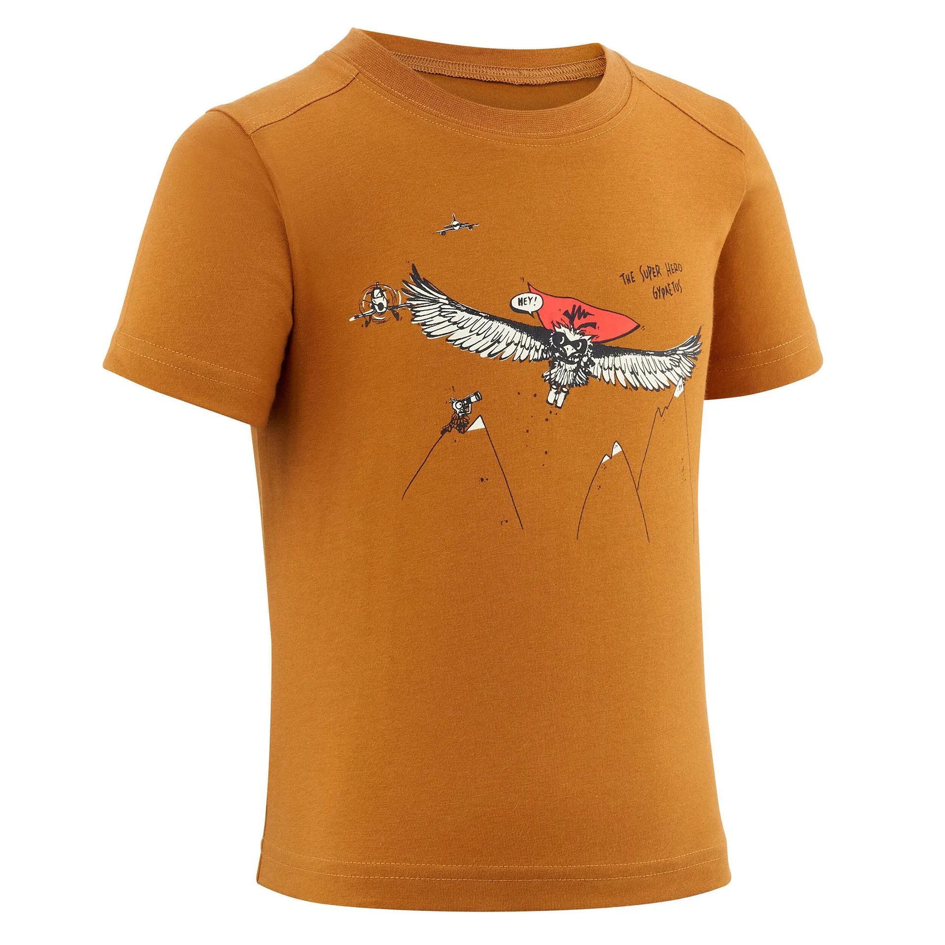 T-shirt de randonnée enfant - MH 100 brun