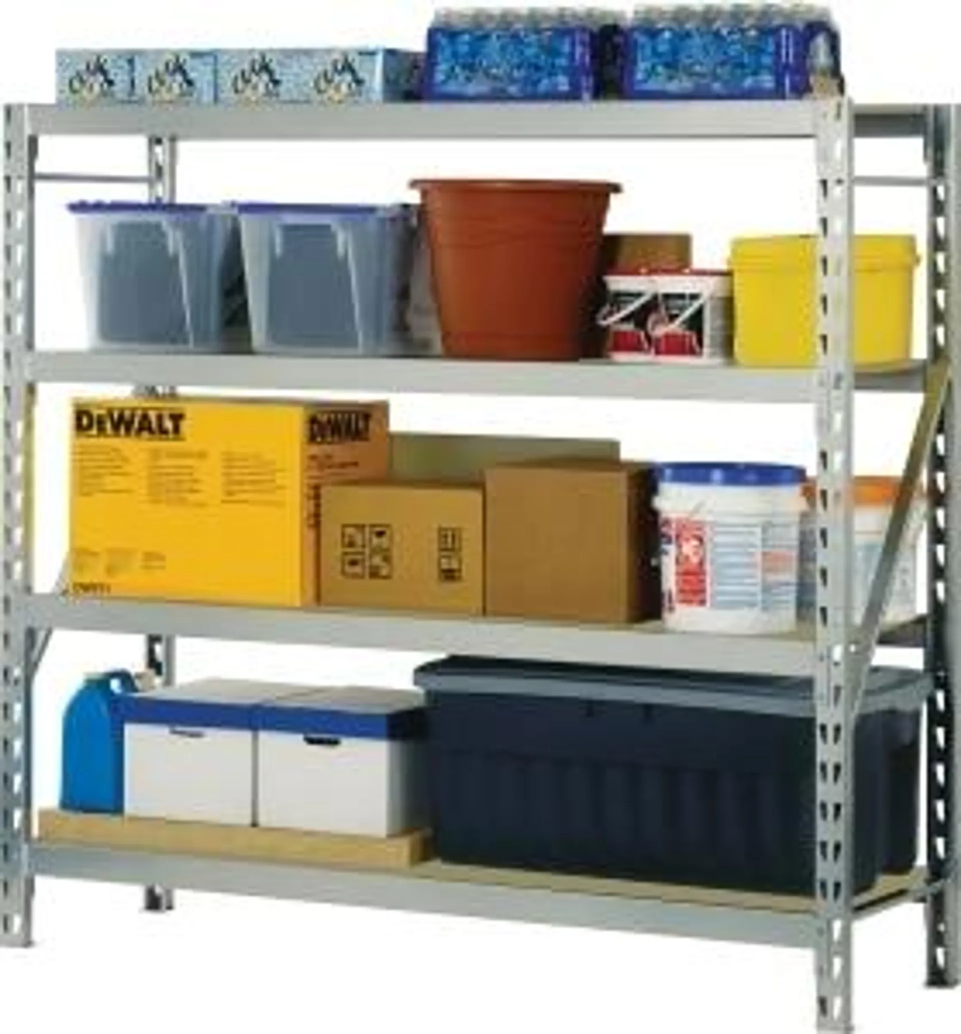 4-Shelf Steel Shelving Unit