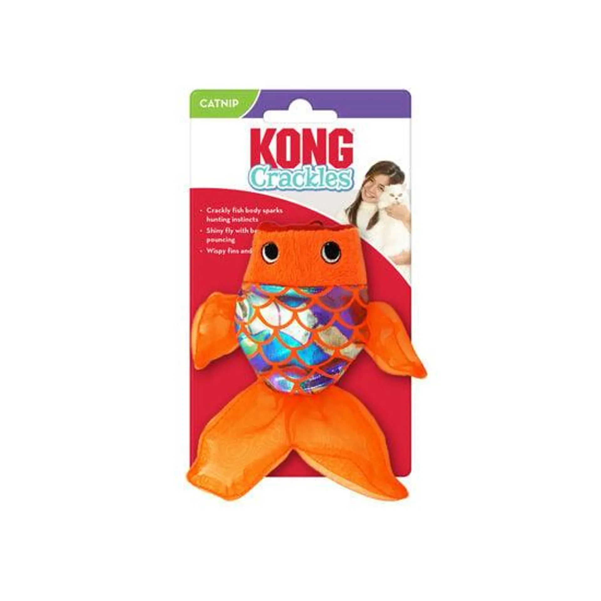 Jouet poisson Crackles Gulpz pour chats