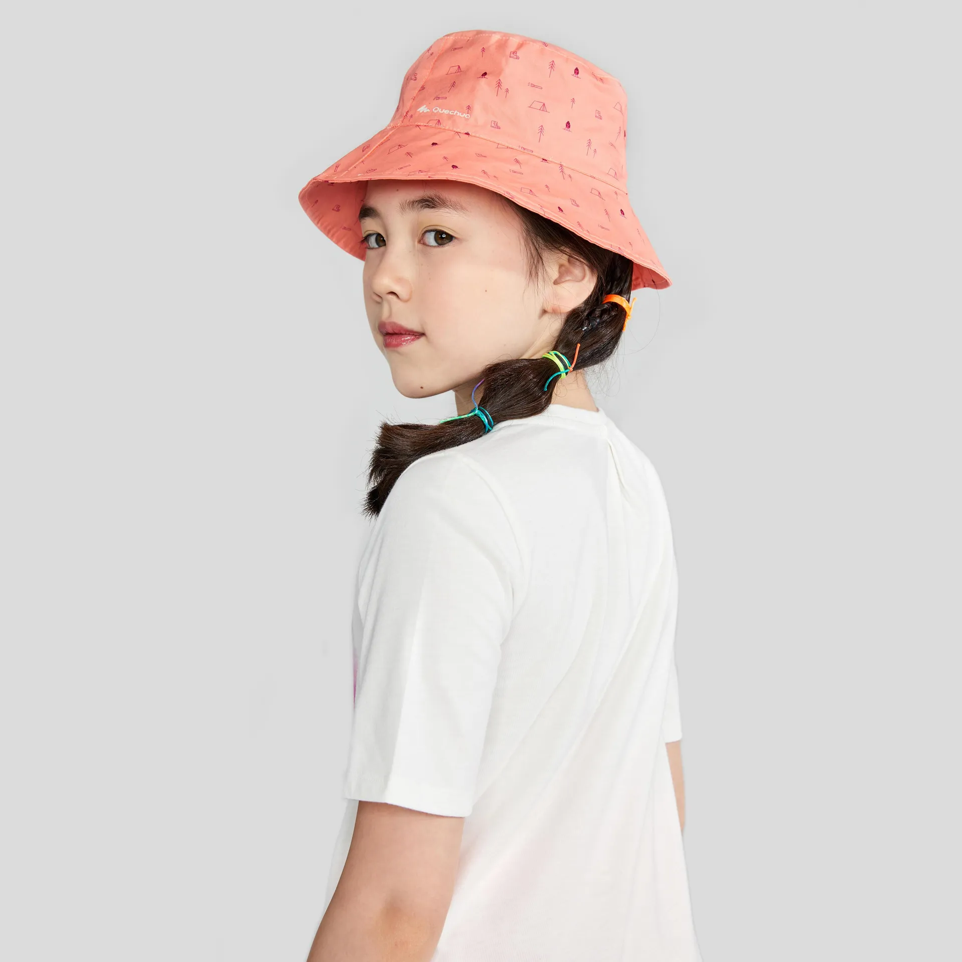 T-Shirt de randonnée MH100 blanc - Enfants
