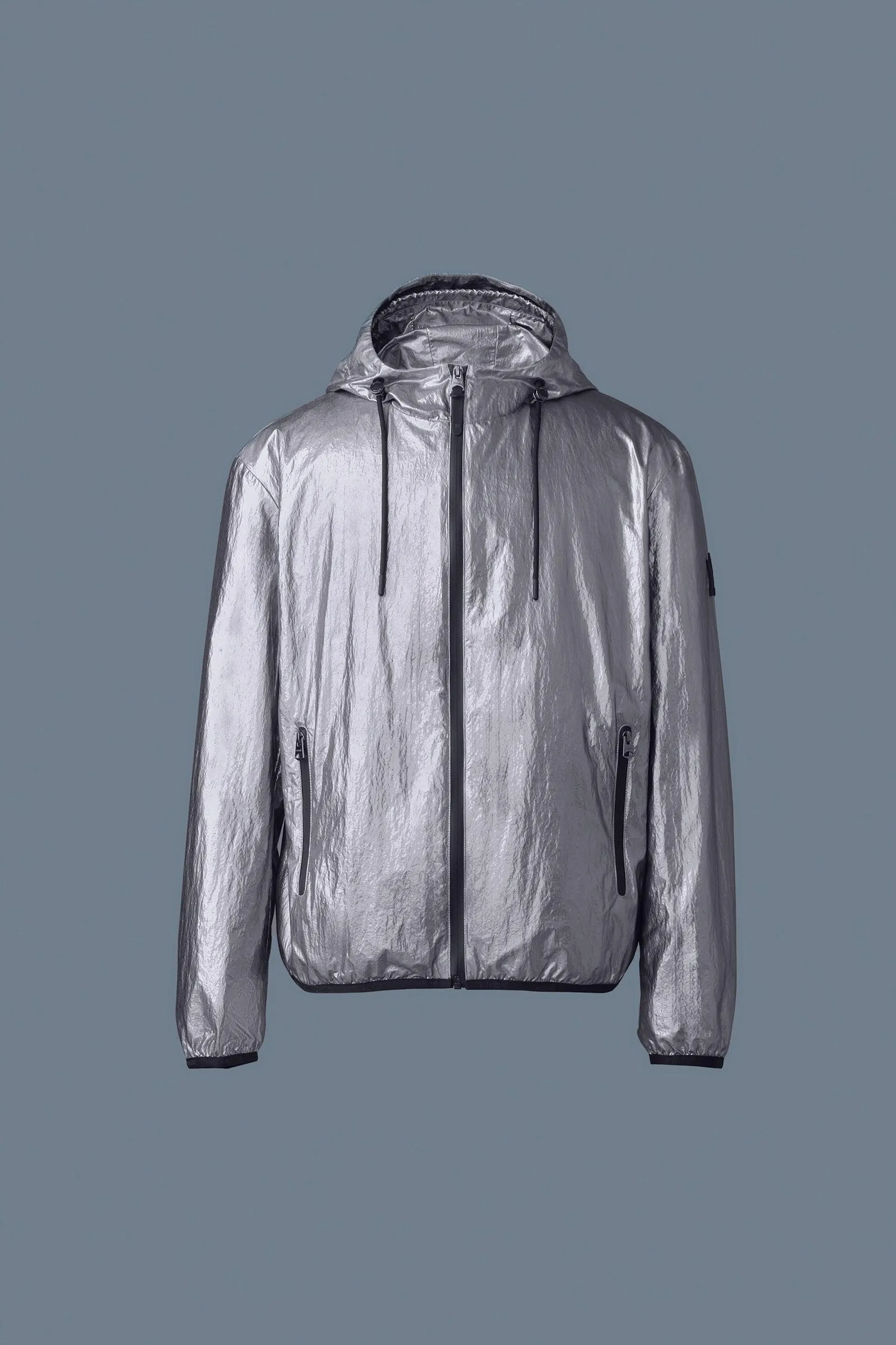 MICHAEL Metallic Laminate Rain Jacket