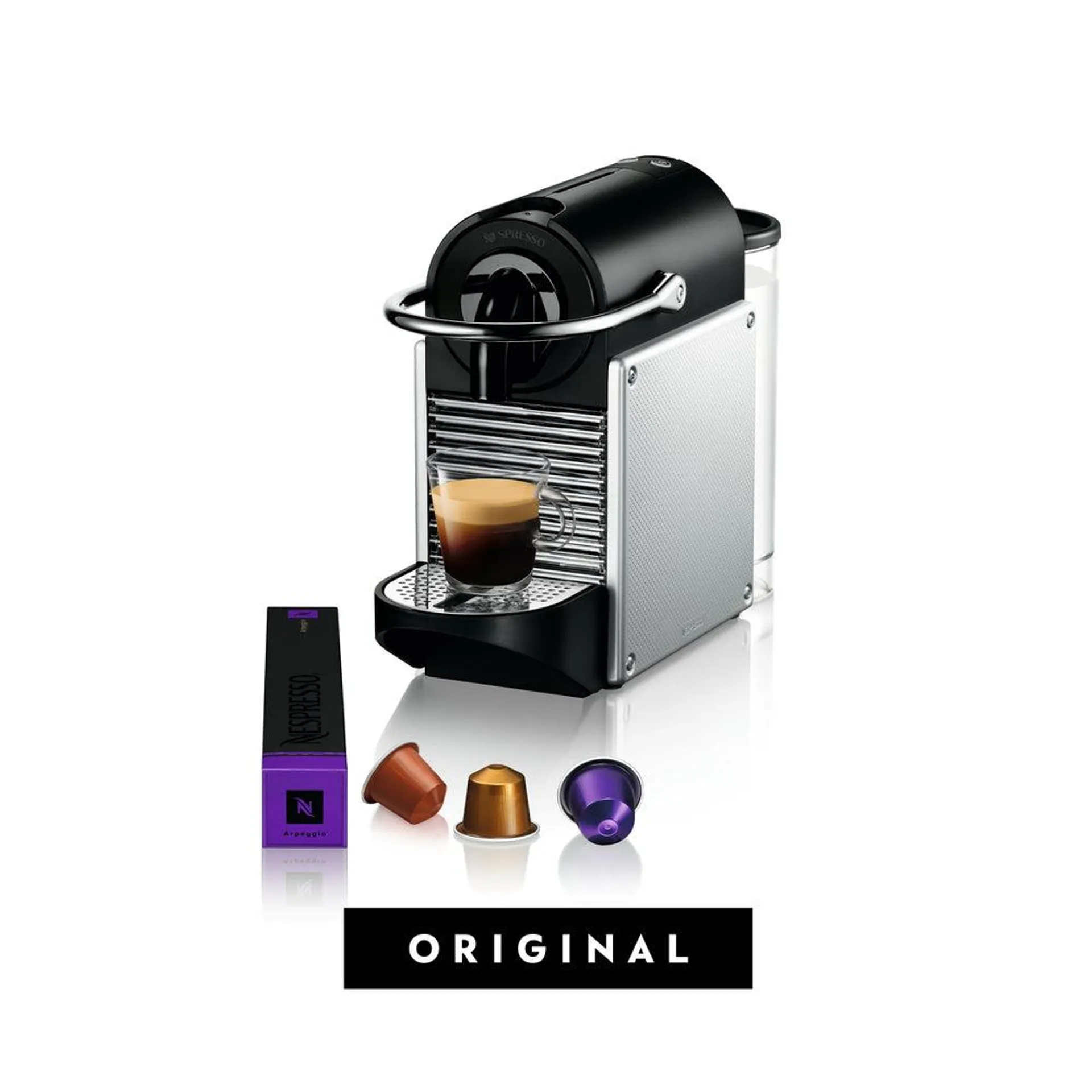 Nespresso - Machine à Espresso Pixie par De'Longhi - Aluminium