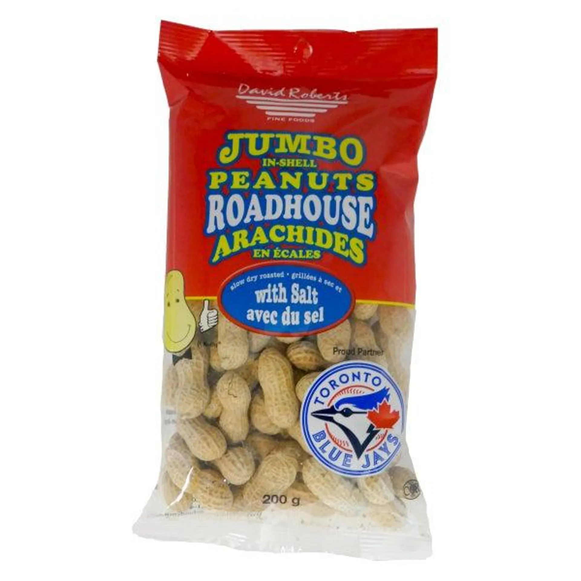 Roadhouse Blue Jays In Shell Salted Peanuts, 24 × 200 g