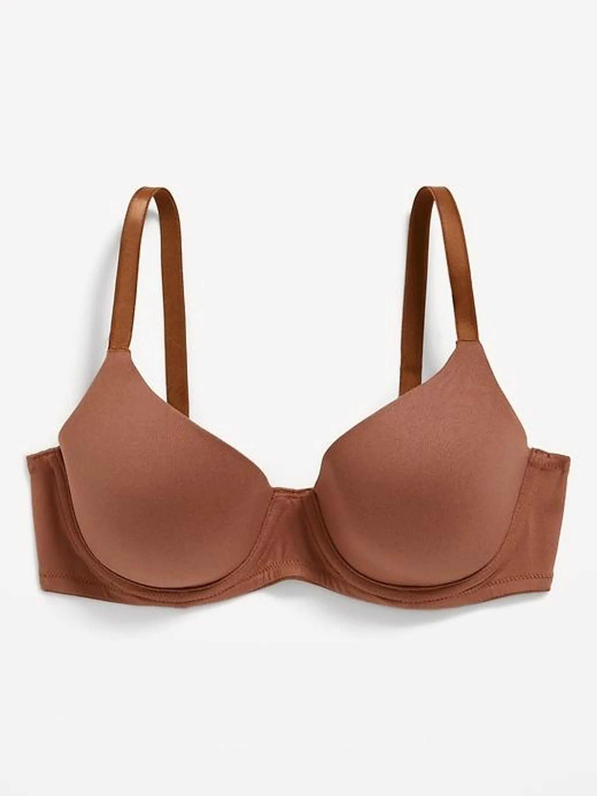 Full-Coverage Underwire Demi Bra