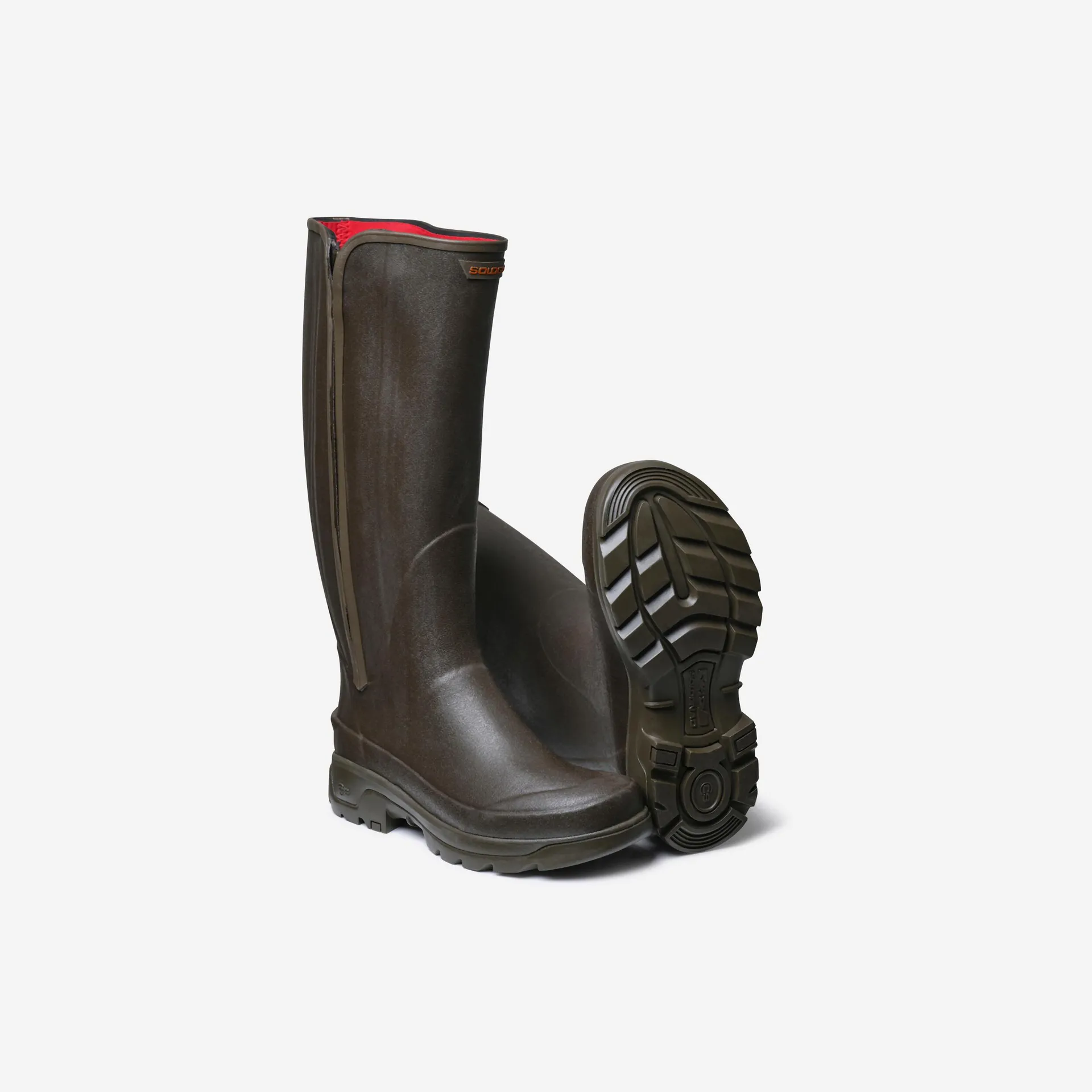 Bottes Renforts Chaudes Caoutchouc avec Zip 540