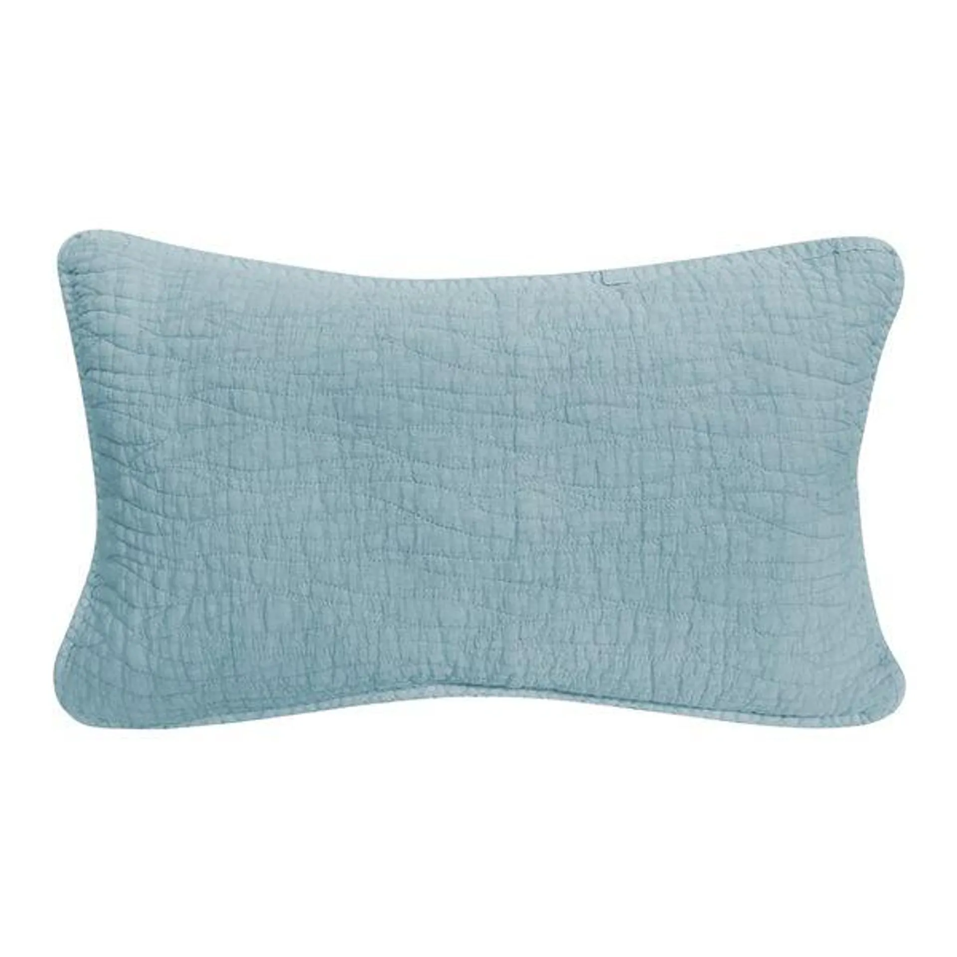 Coussin décoratif rectangulaire de 12 po x 20 po Carson par Gouchee Home, bleu