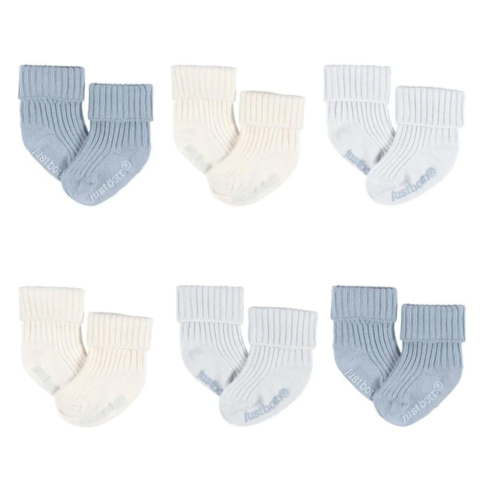 Blue Socks 0-12m (6)