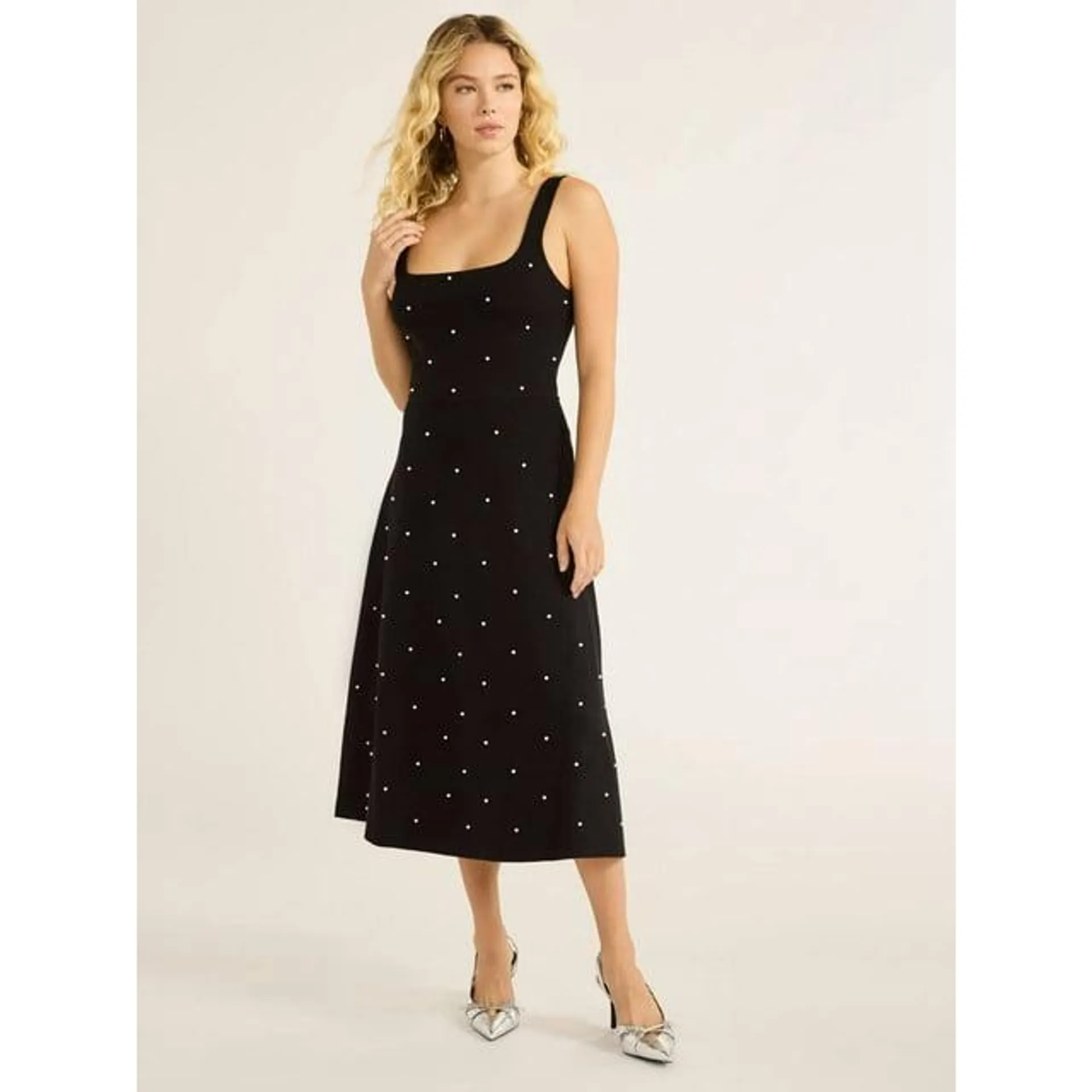 Free Assembly Women’s Beaded Sweater Dress, Sizes XS-XXXL