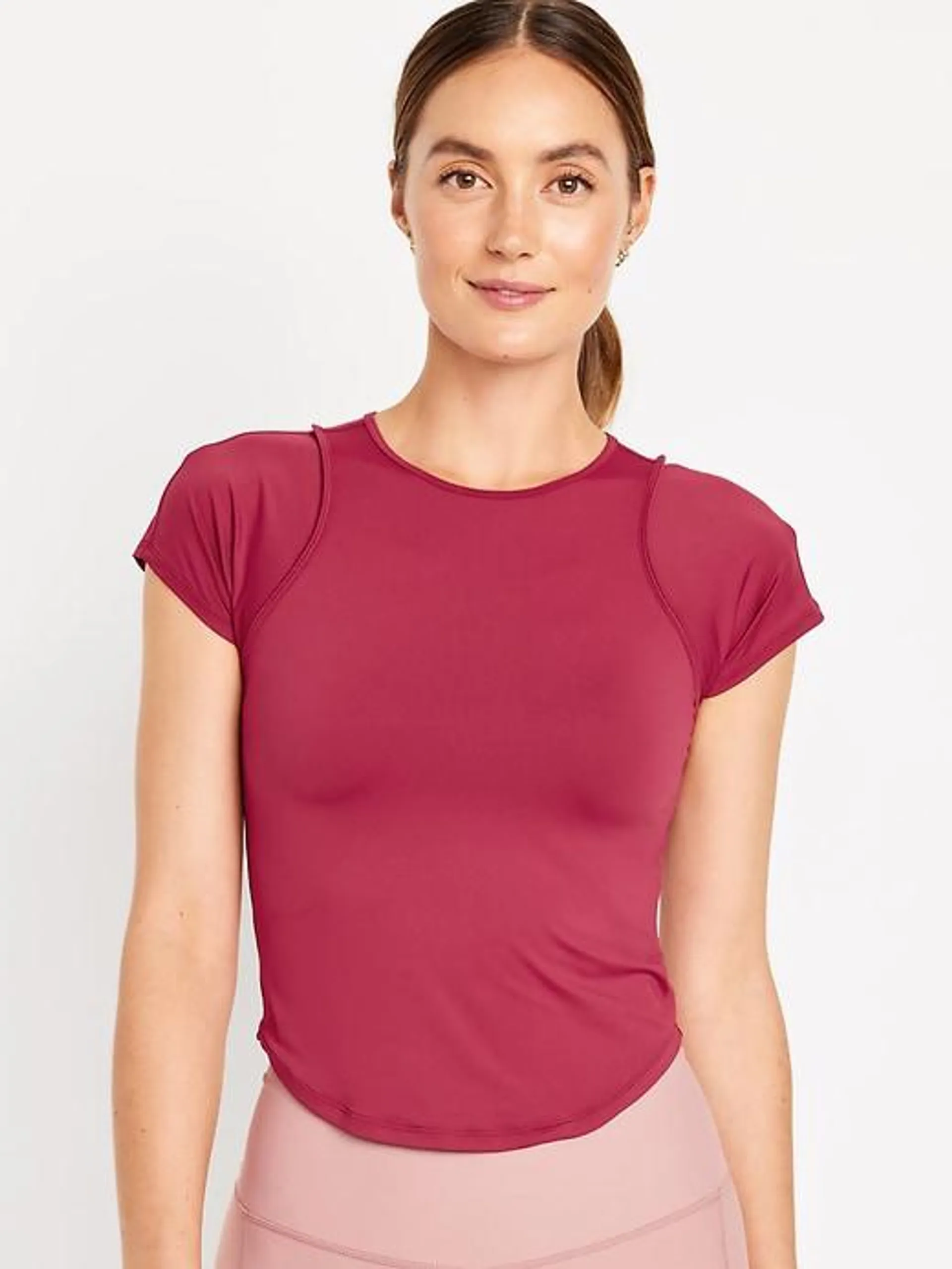 FlowForm Crop Cutout-Back Top