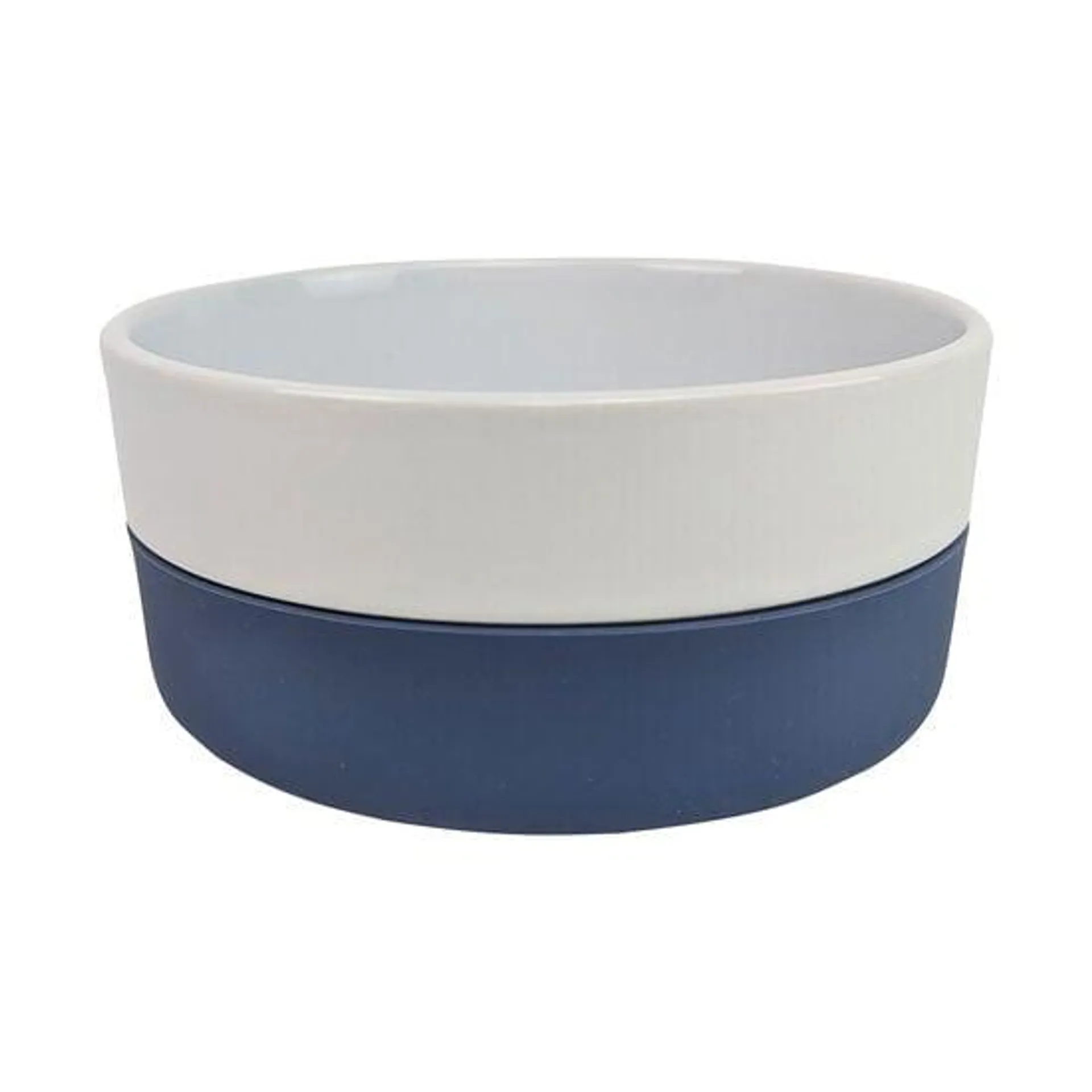 Bol en céramique et silicone, bleu