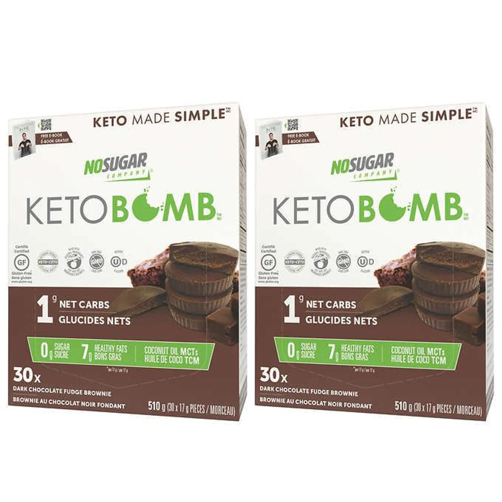 No Sugar Keto Bomb, 2 × 510 g