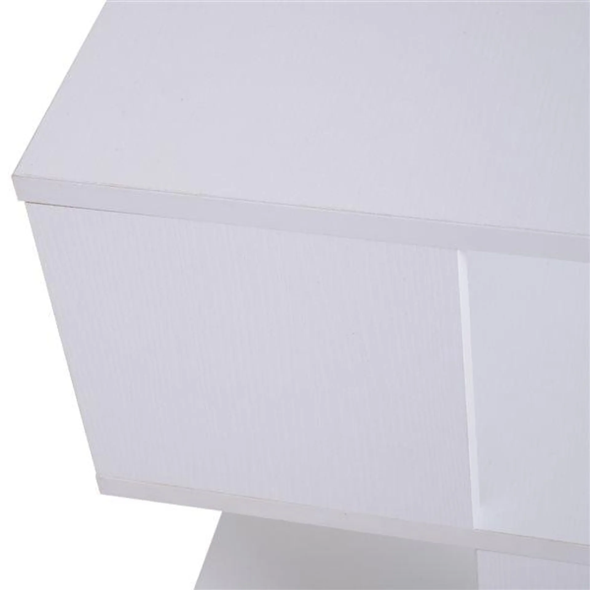 Table pour canapé HomCom carrée en bois, blanc