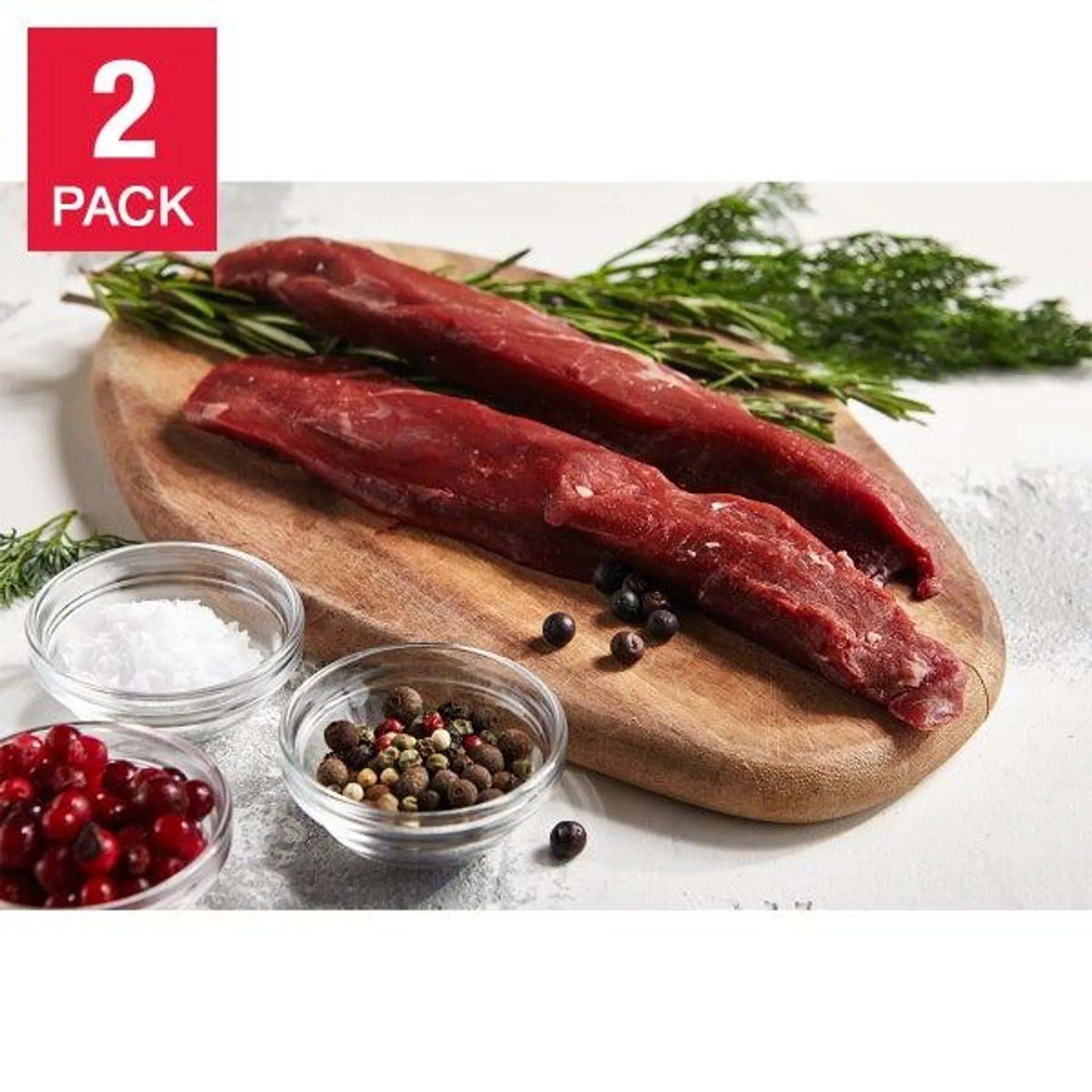 Northfork Meats - Venison Tenderloin 350 g (12.3 oz) x 4 tenderloins