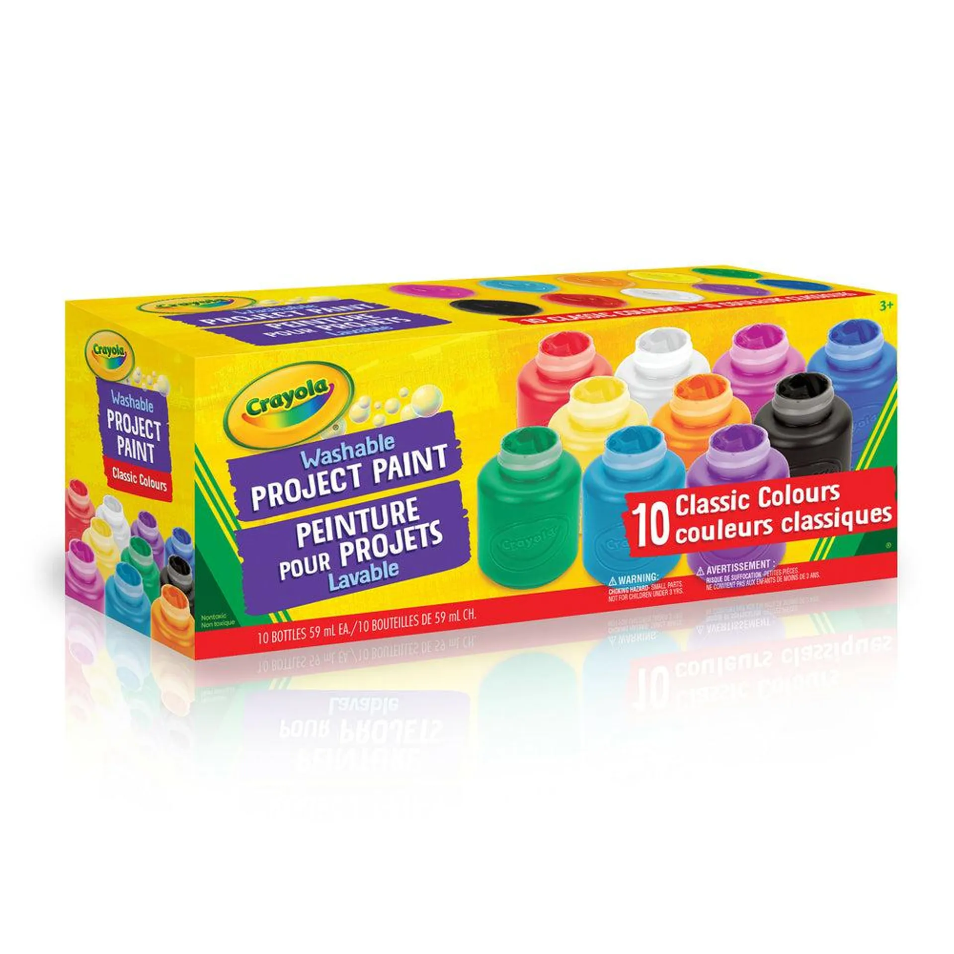 Crayola - Peinture lavable - Paquet de 10