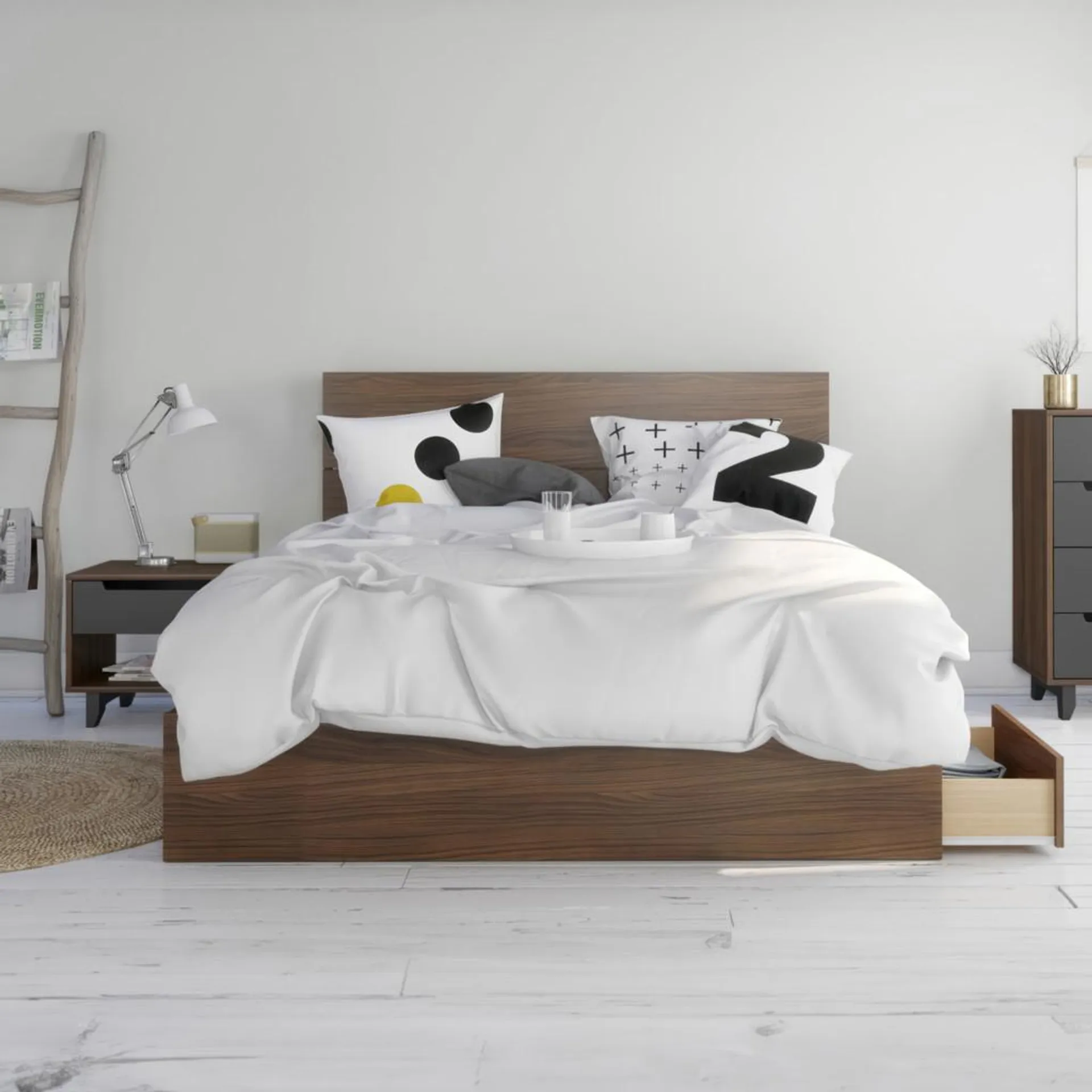 Mobilier de chambre à coucher Grand lit 3 mcx