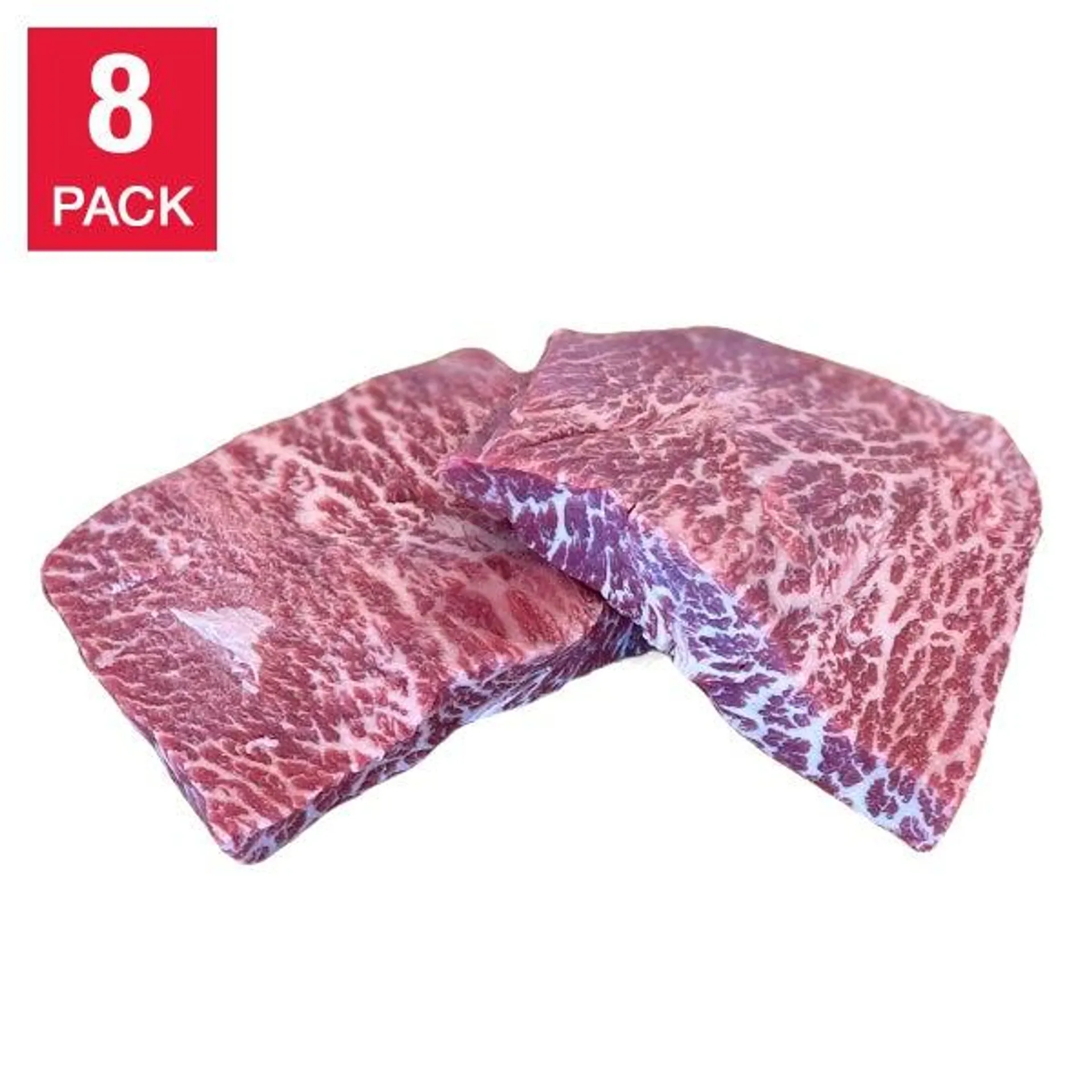 Kobe Classic Wagyu Beef Flat Iron Steaks 8 oz (227 g) x 8 steaks