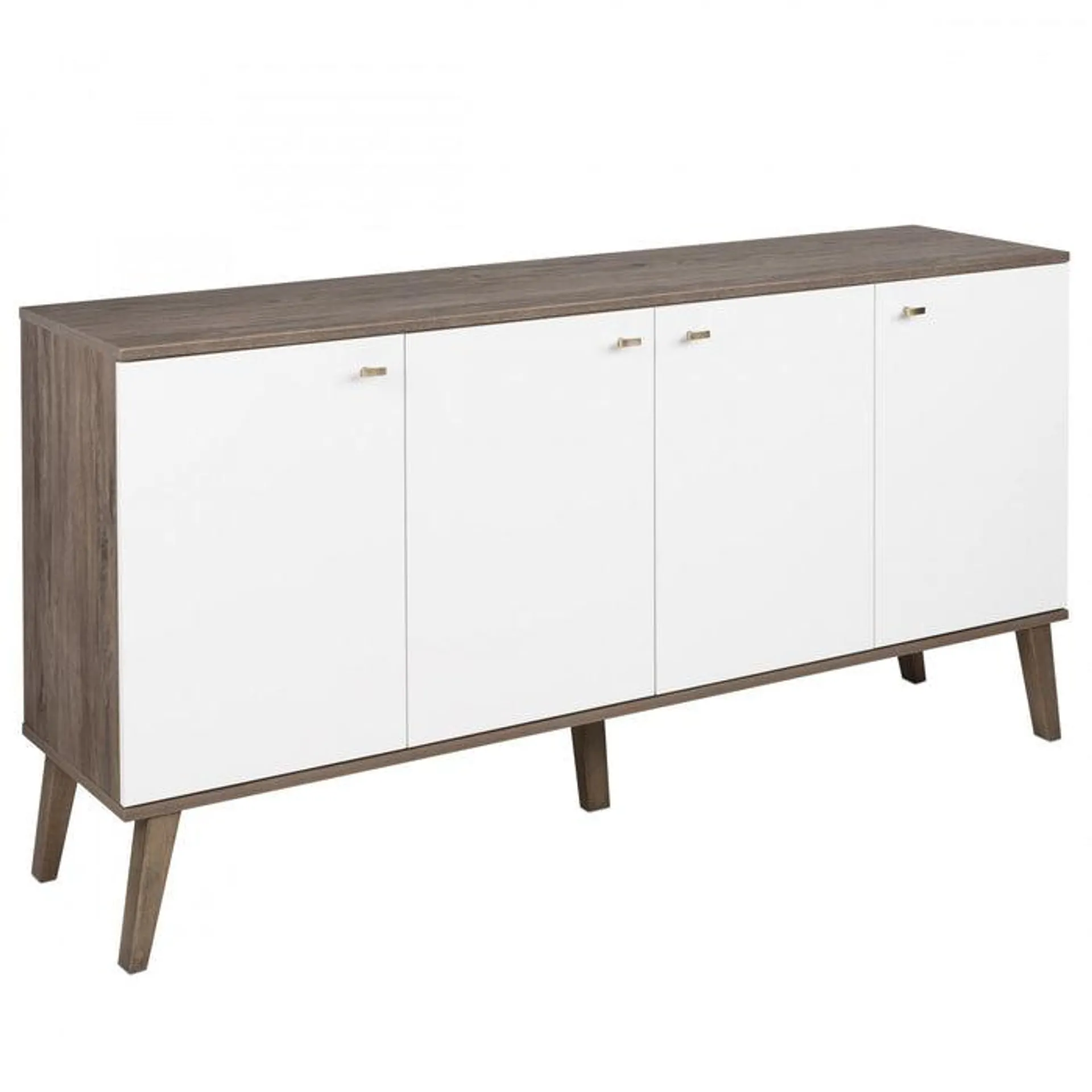Buffet Milo à 4 portes - gris délavé