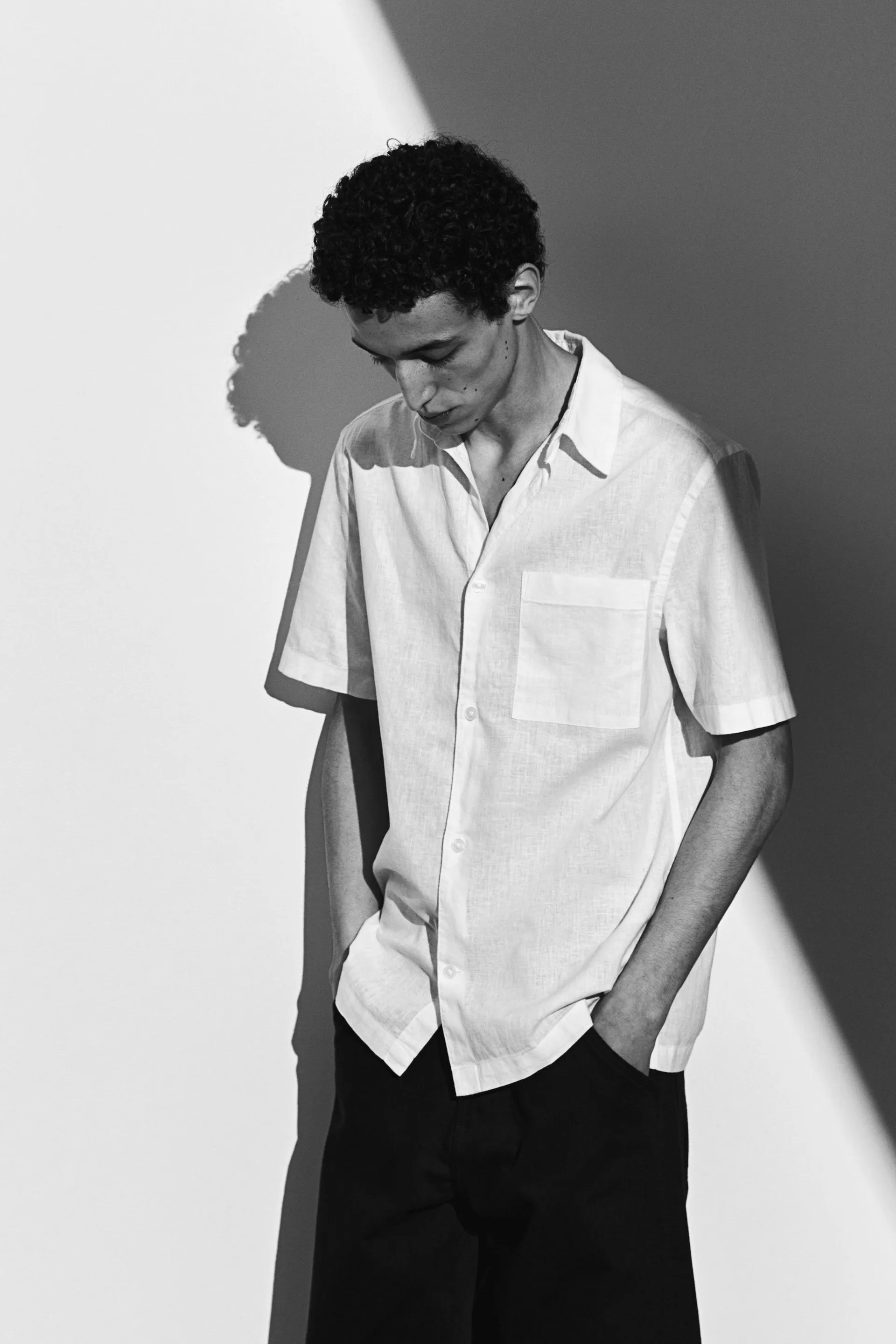 Chemise Coupe Classique en lin mélangé