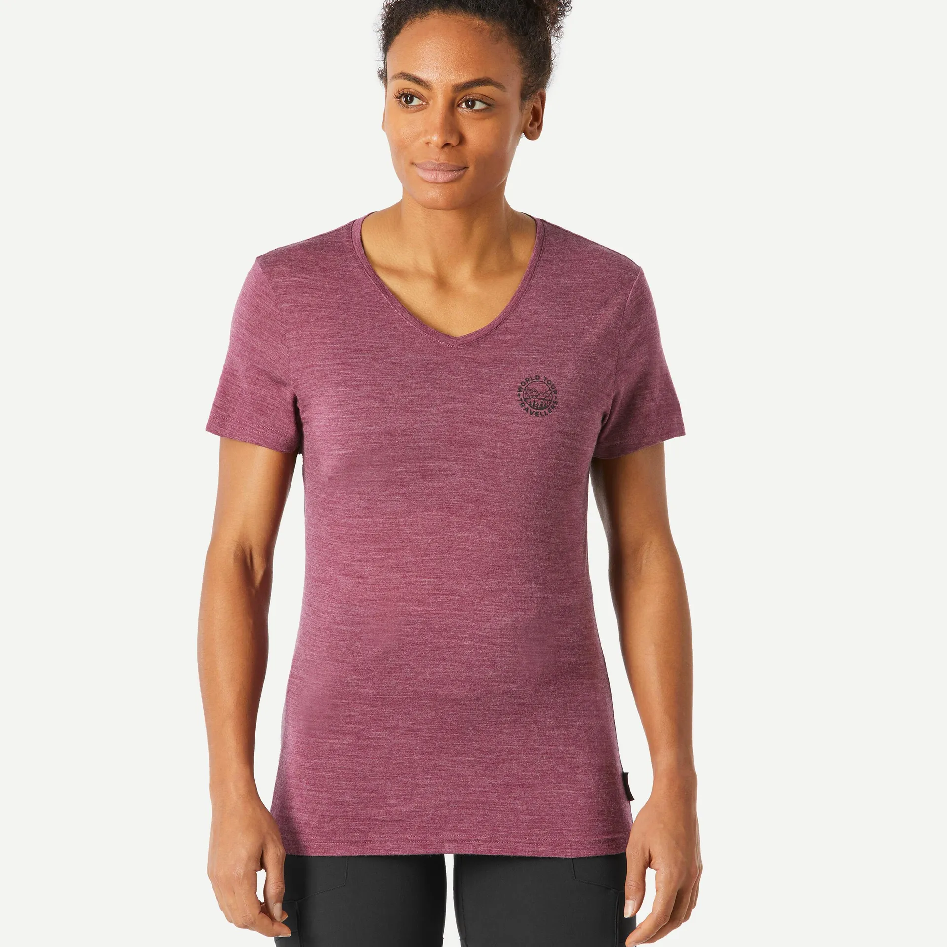 T-shirt en laine mérinos femme – Travel 500
