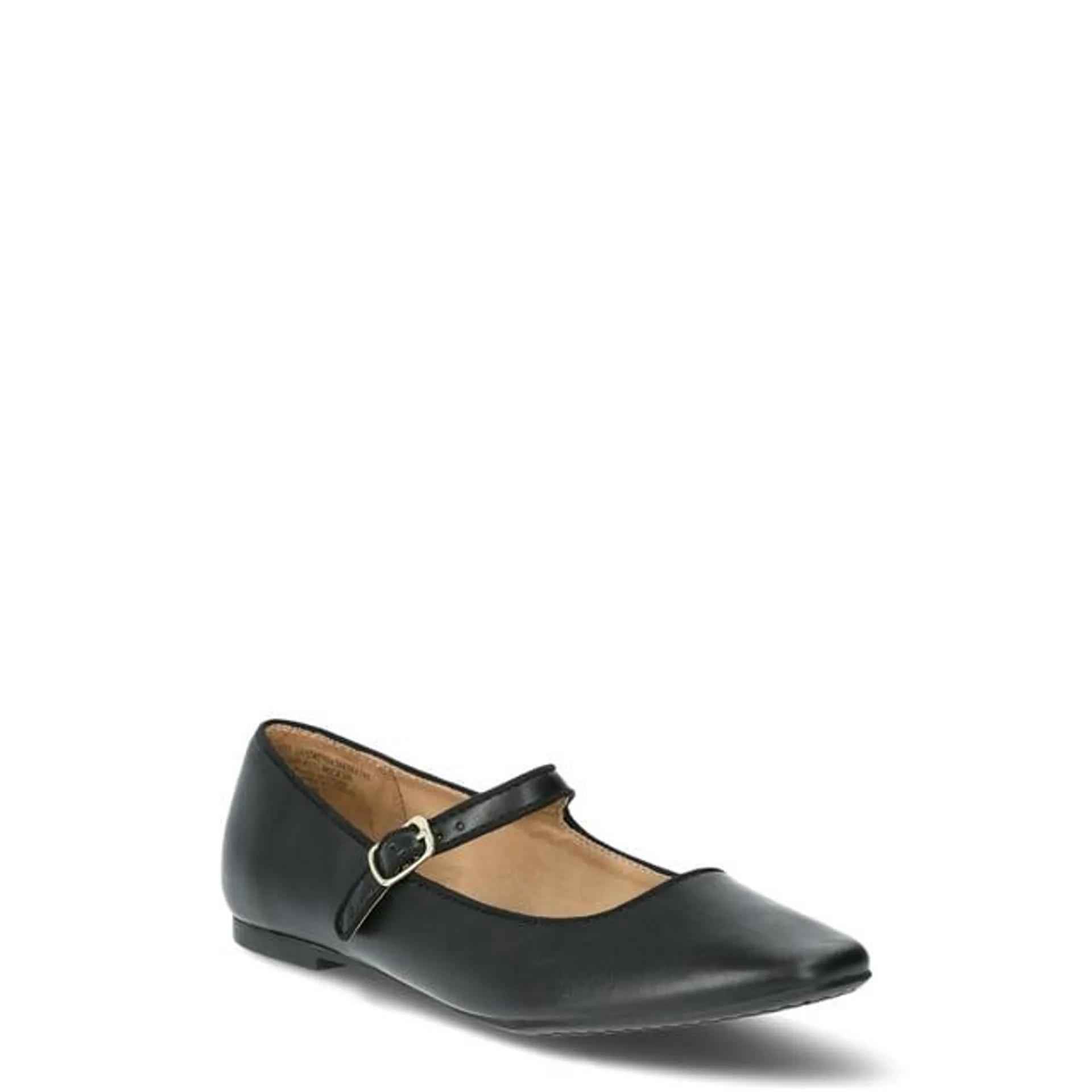 Time and Tru Women's Faux Leather Mary Jane Flats, Sizes 6-11