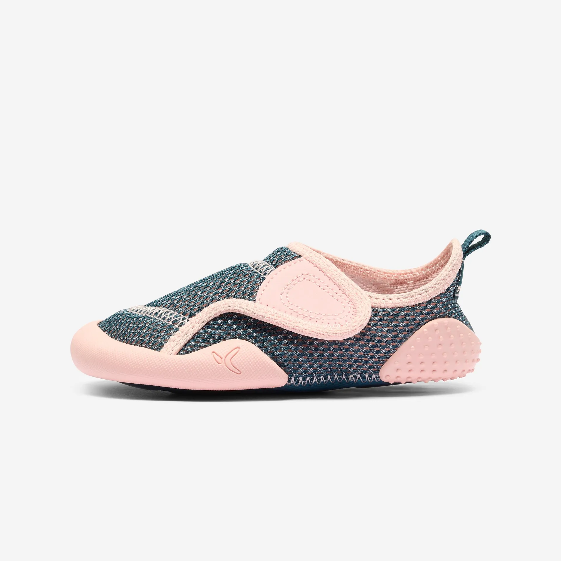 Chaussons antidérapants enfant – Baby Light bleu/rose