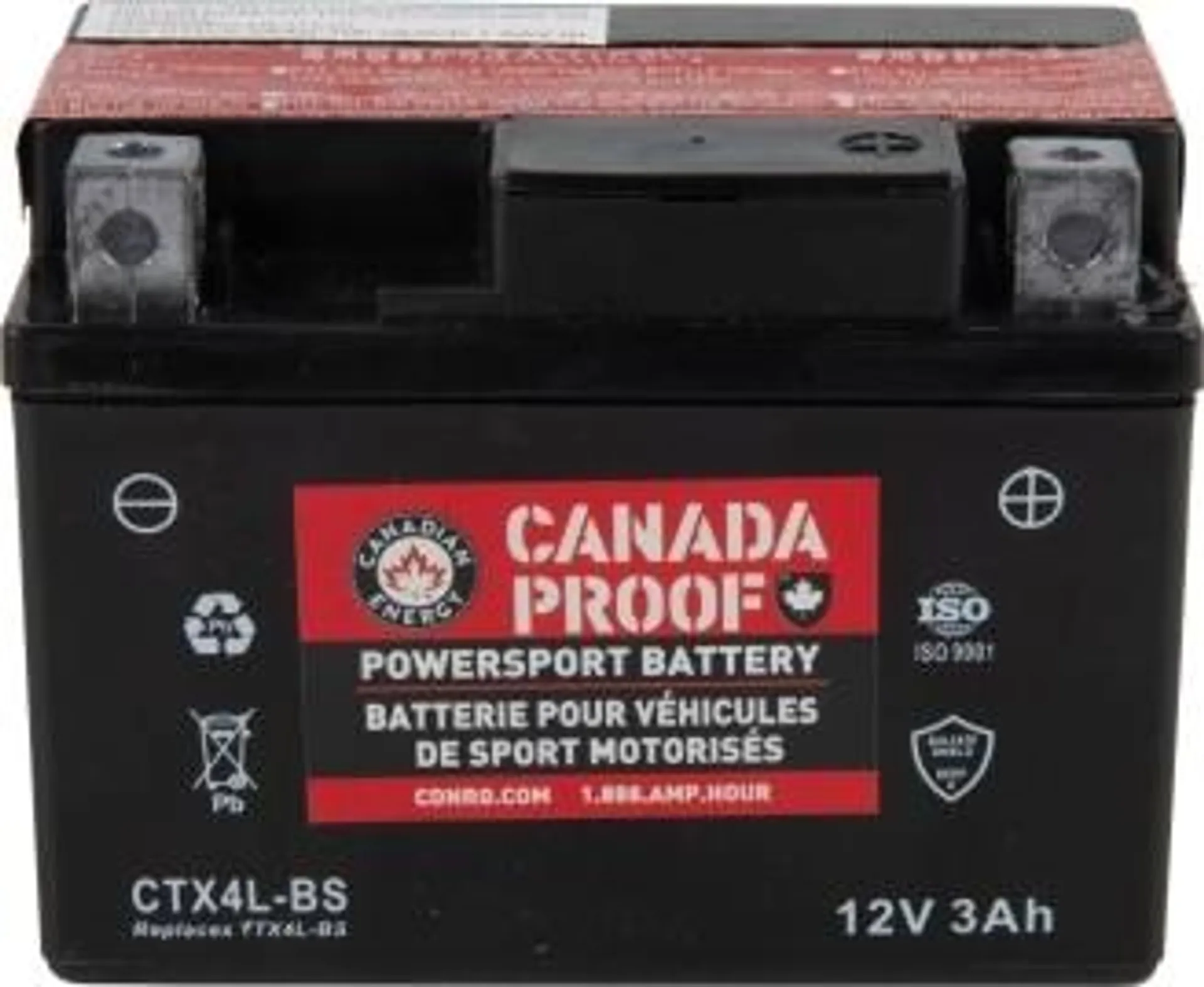 CANADA PROOF CTX4L-BS Powersport Battery