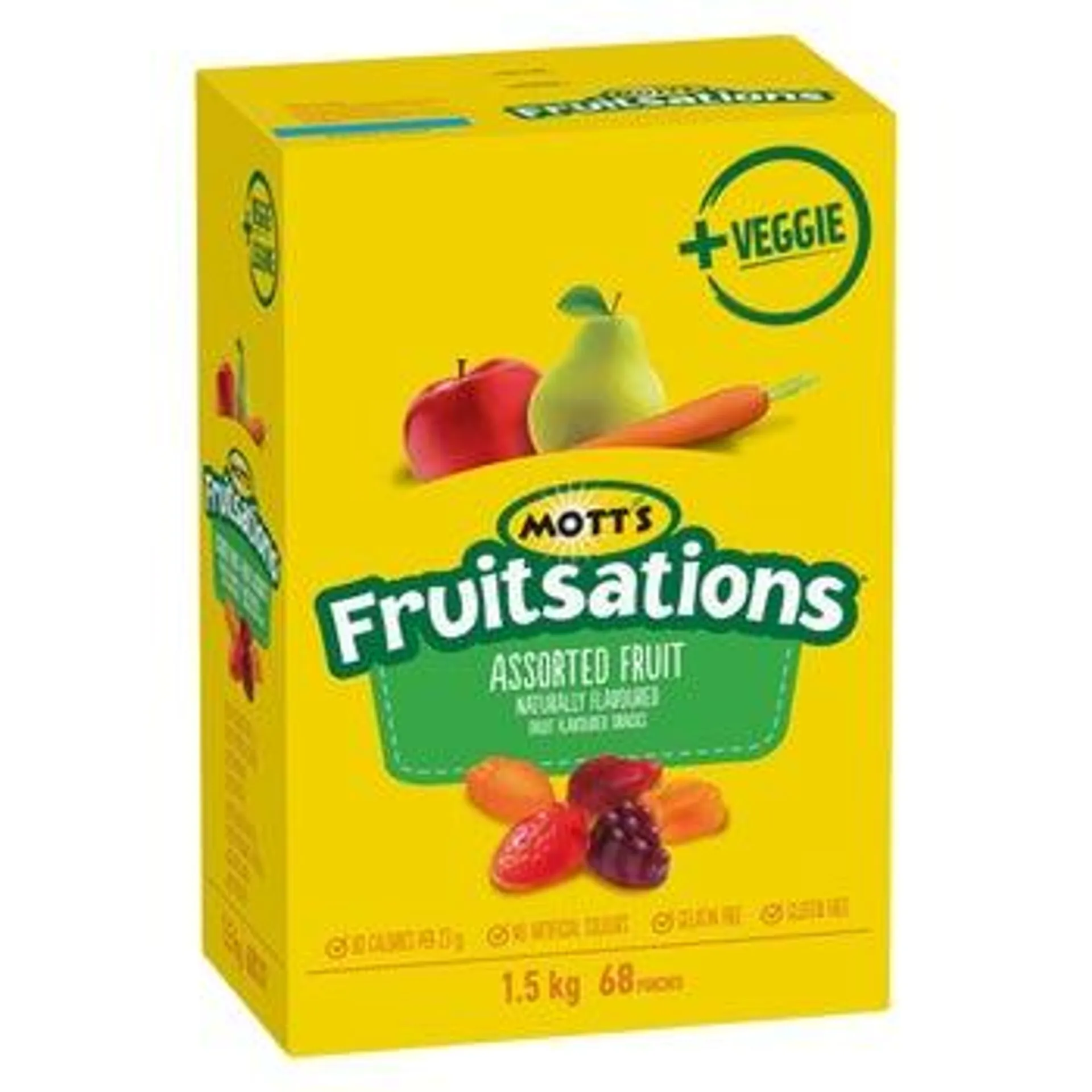 Mott’s Fruitsations, Fruit Flavoured Snacks, 68 × 23 g