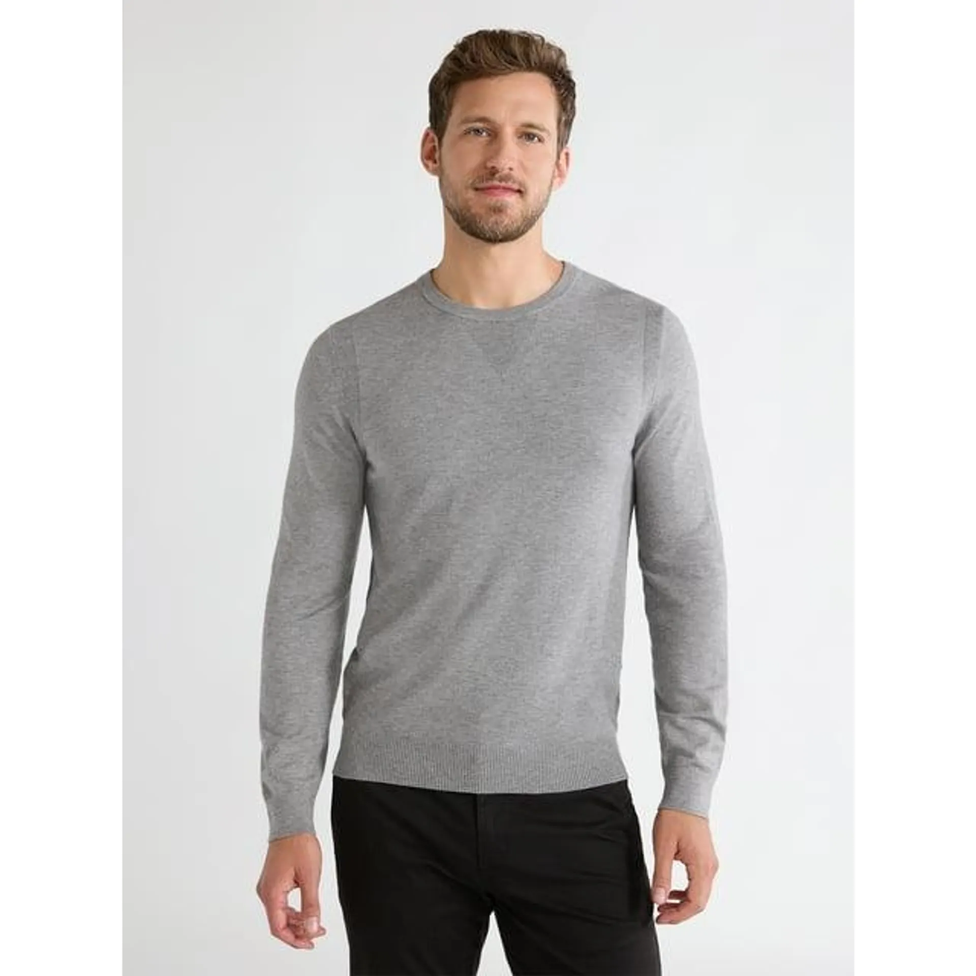 Free Assembly Men’s Everyday Crewneck Sweater, Sizes S-3XL