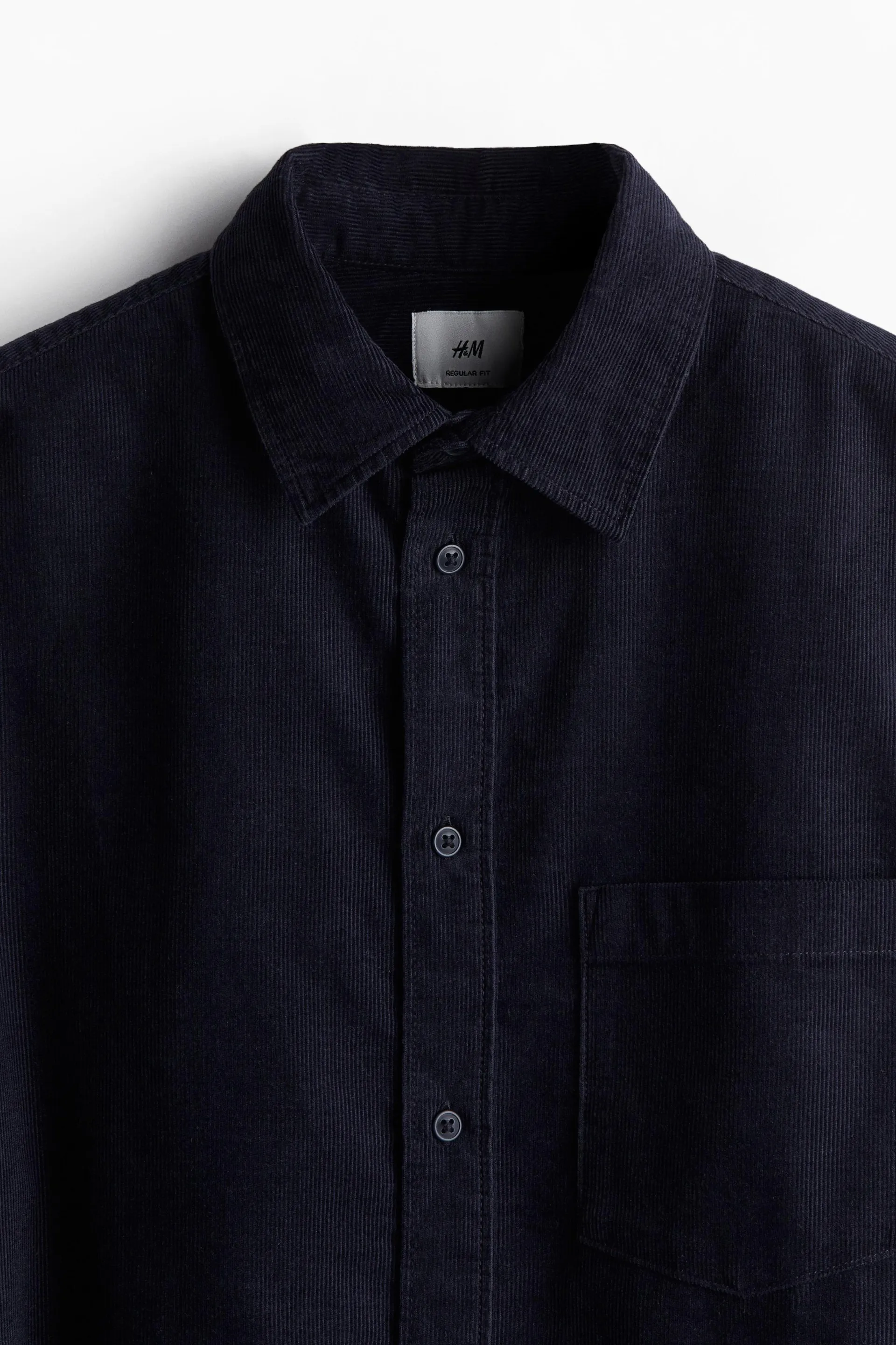 Chemise Coupe Classique en velours côtelé