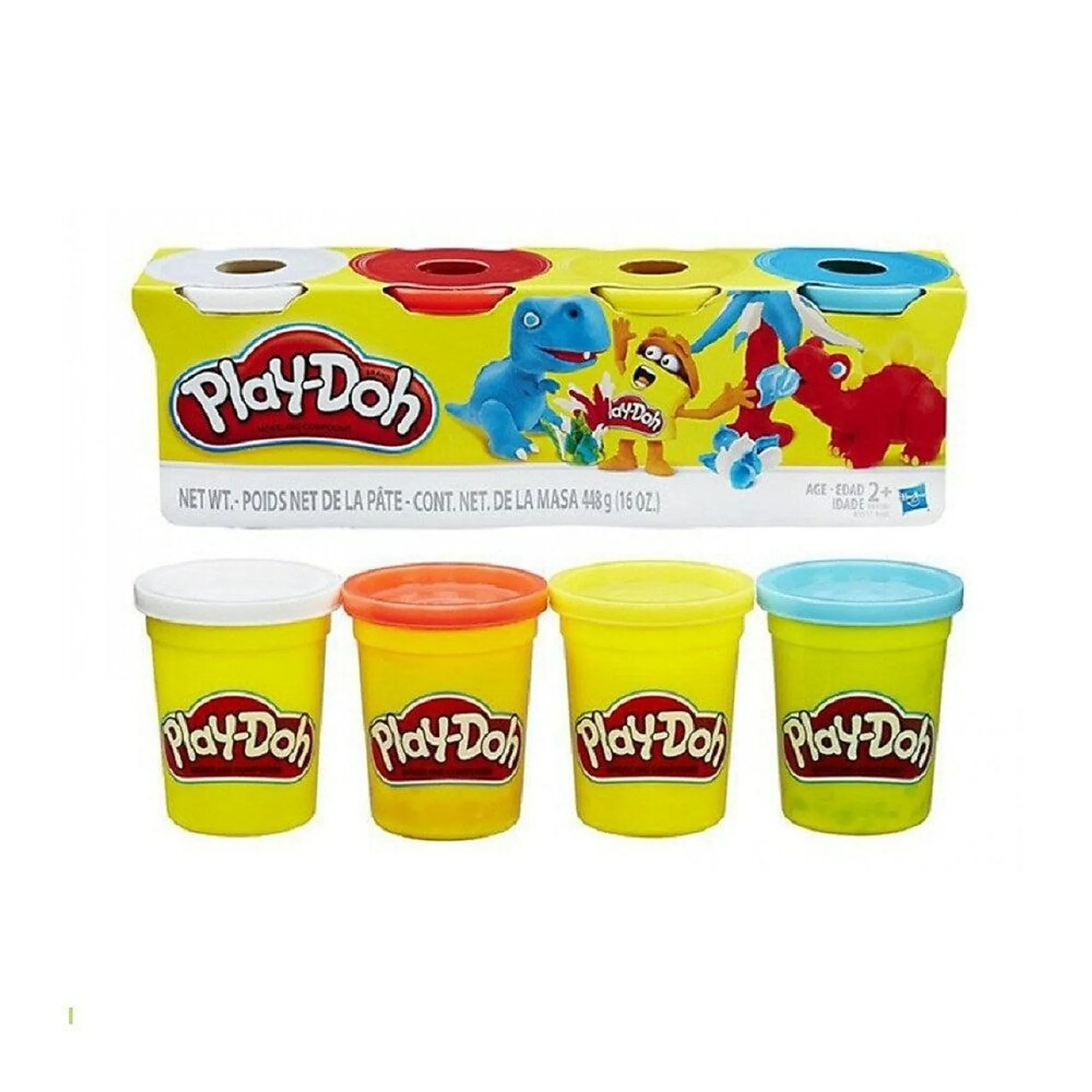 Pâte à modeler PlayDoh - Couleurs Classique - paquet de 4