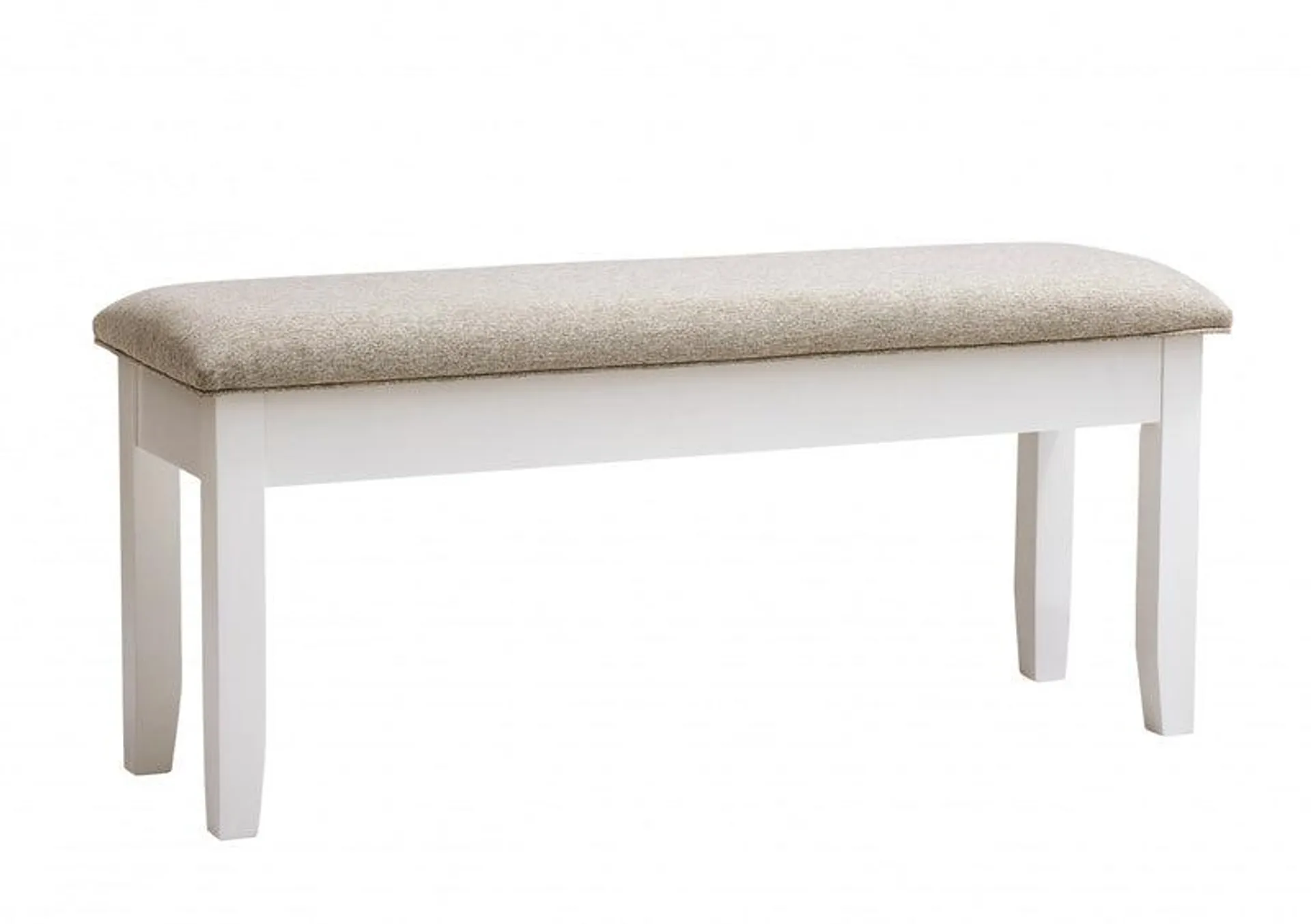 Banc de salle à manger Jane en tissu avec rangement - brun