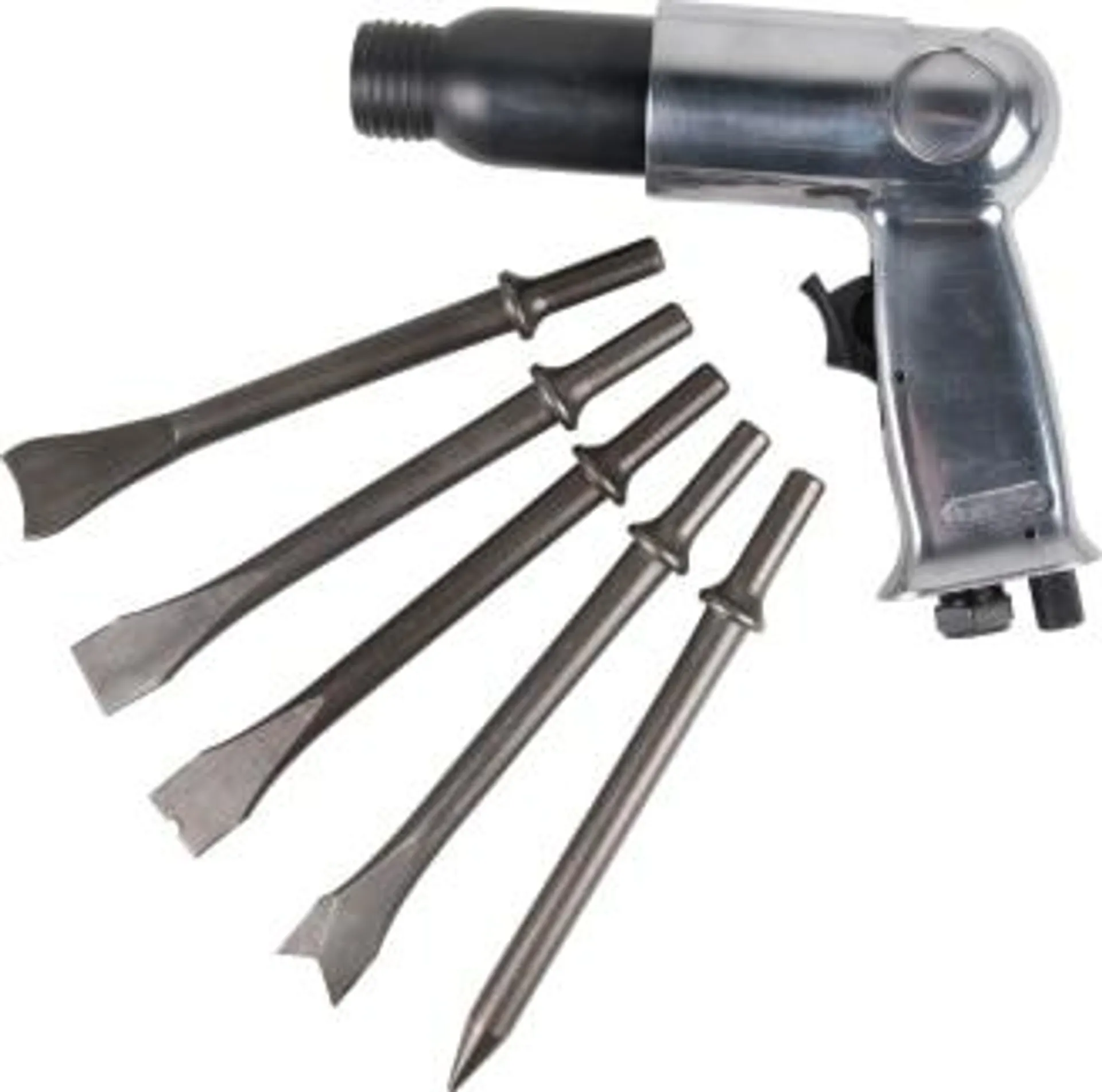 POWERFIST 7 pc Long-Barrel Air Hammer Kit