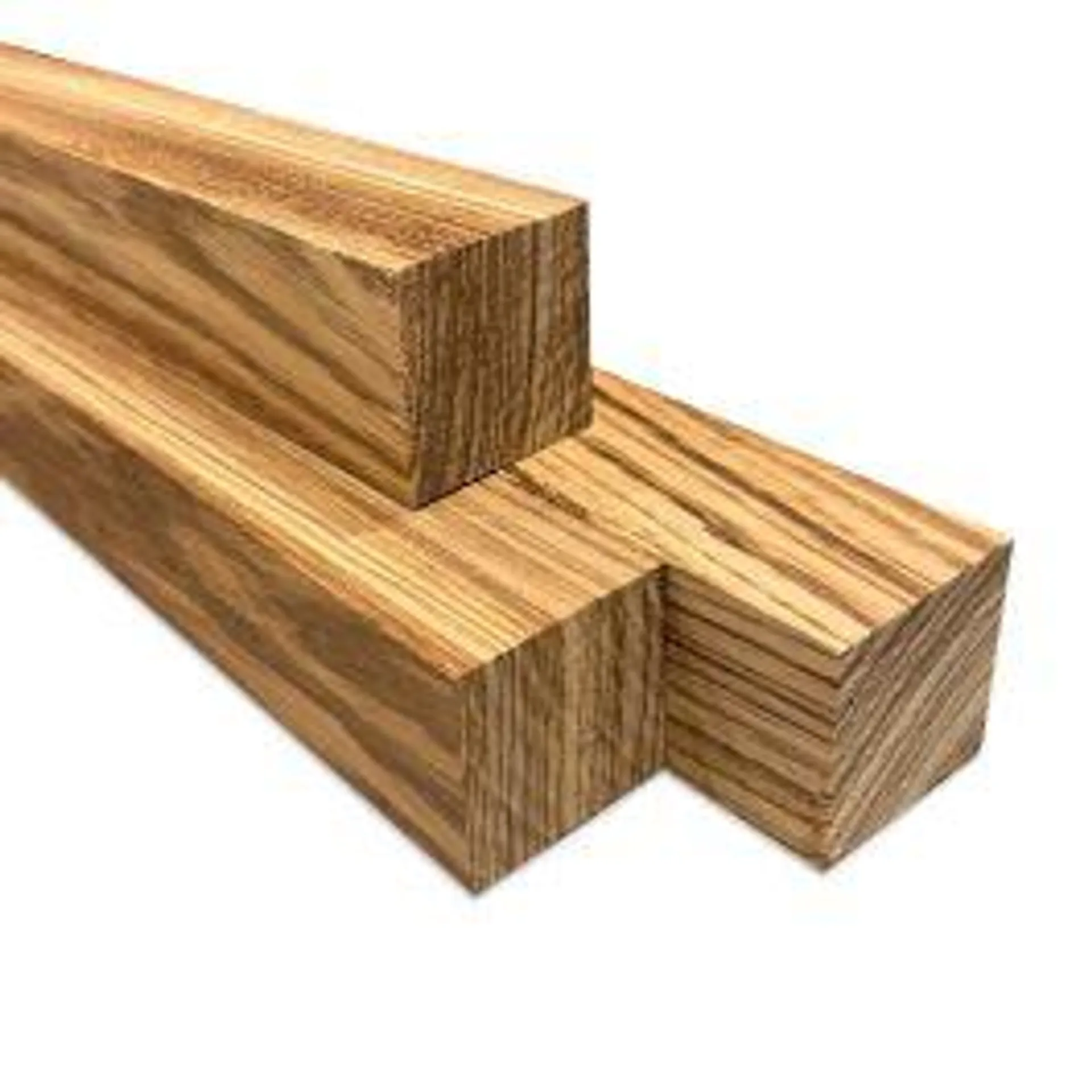 Bloc de Zebrano - 2" x 2" x 18"