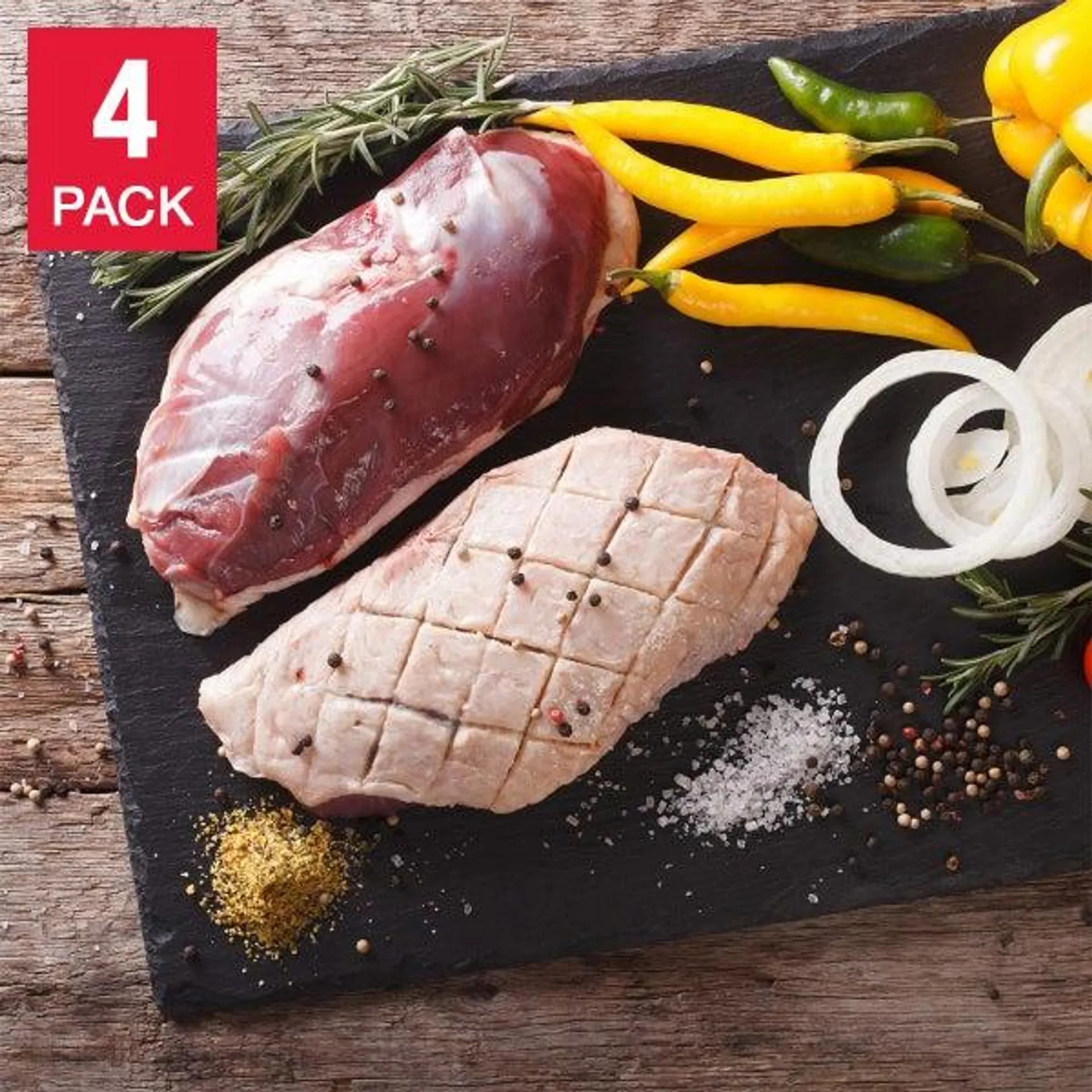 Northfork Meats Duck Breasts 450 g (15.8 oz) x 4 pack