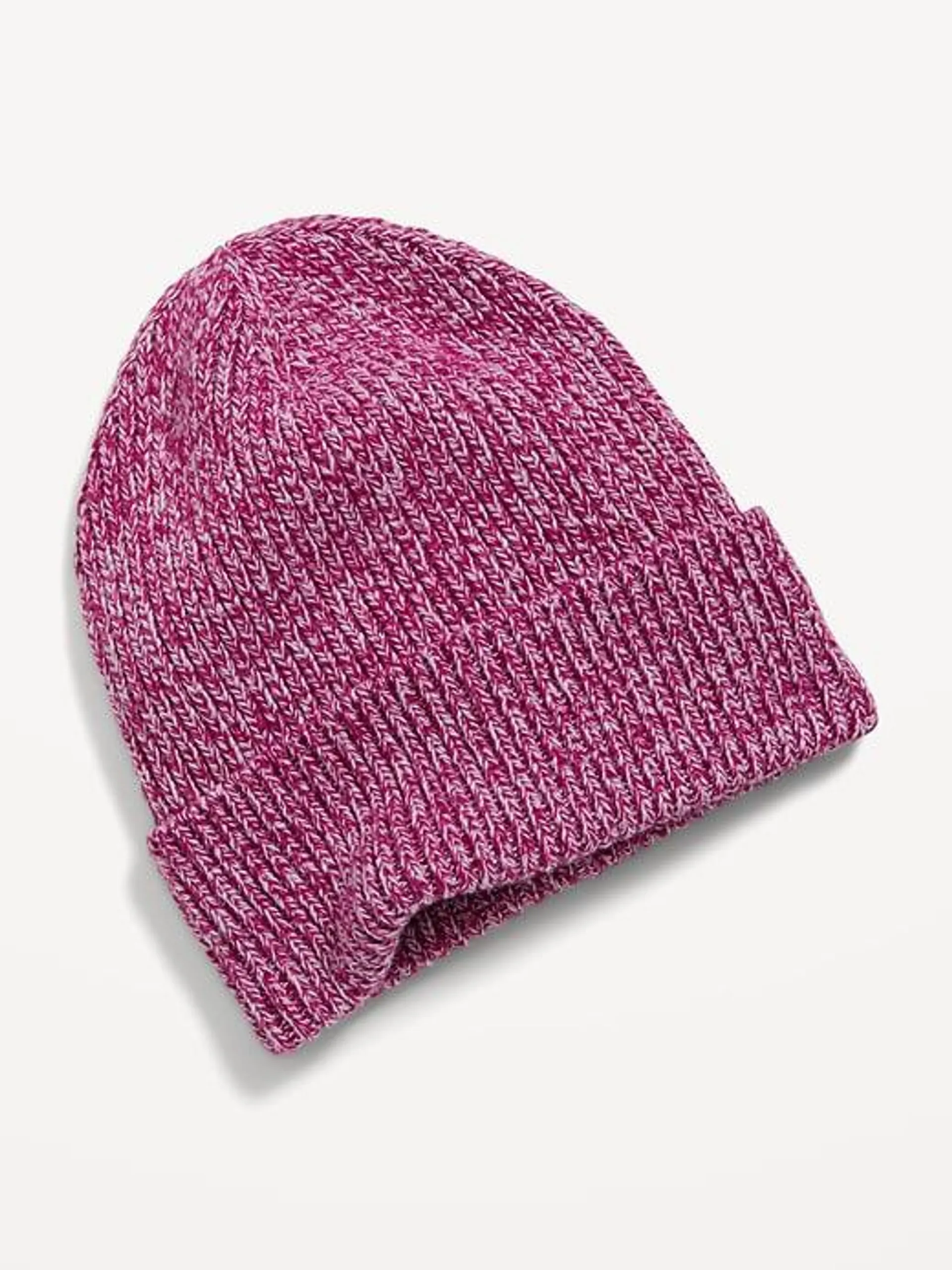Gender Neutral Wide Cuff Beanie Hat for Adults