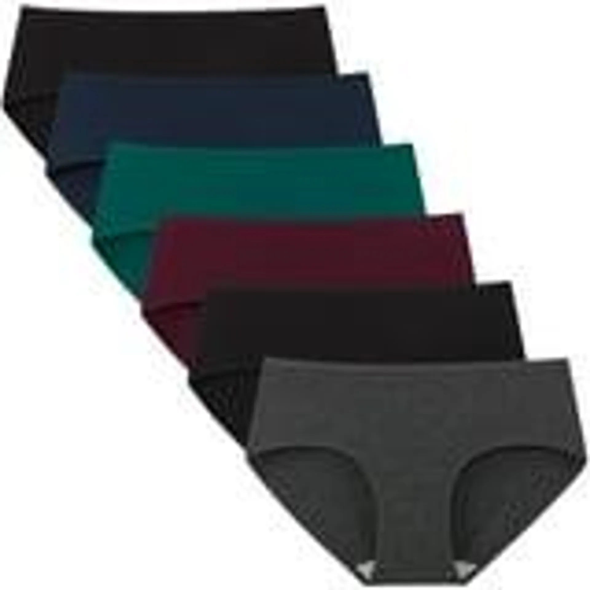 INNERSY Culottes pour Femmes en Coton Extensible Hipster Respirantes 6 Pack (m, Vintage Foncé)