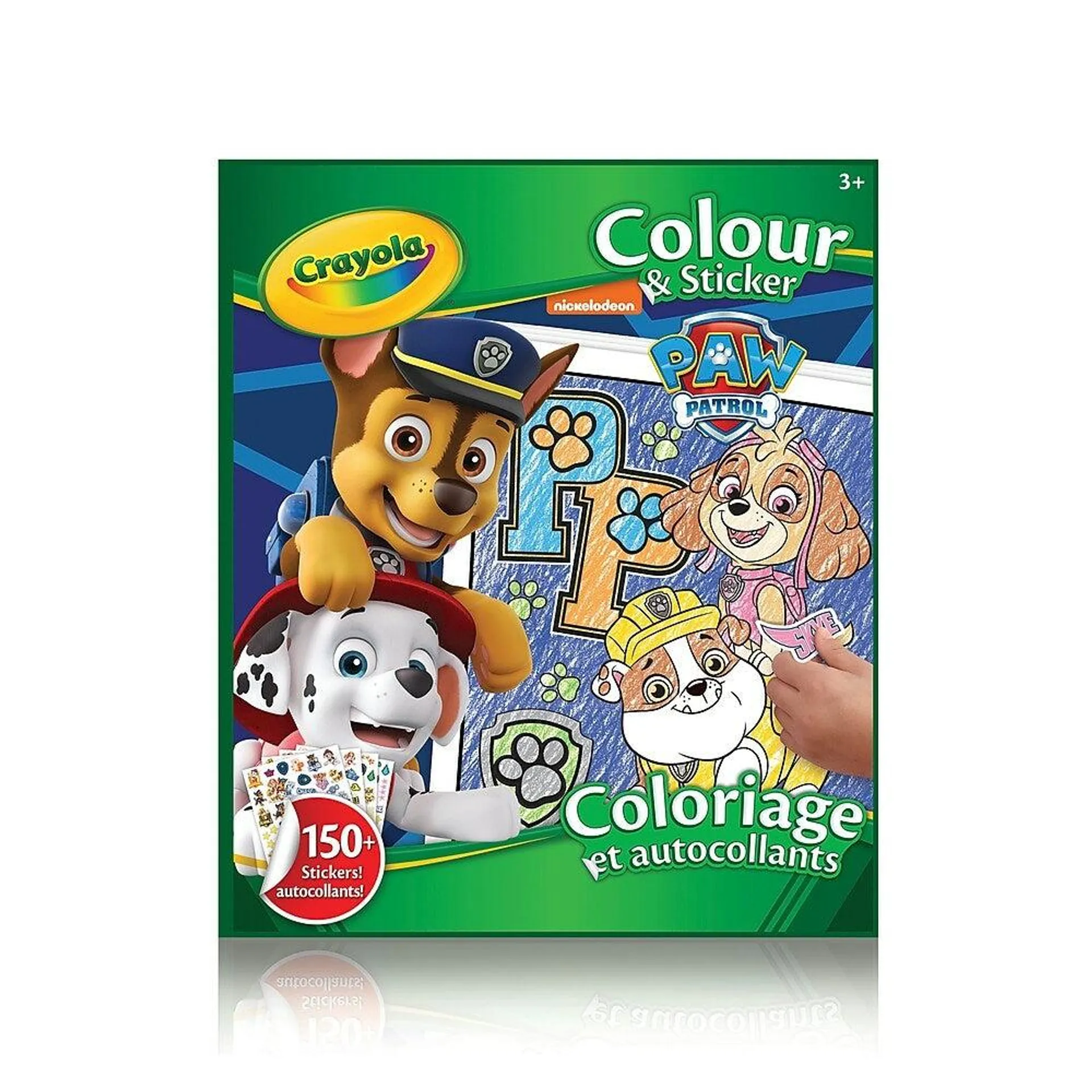 Crayola – Livre de coloriage et d'autocollants, Paw Patrol