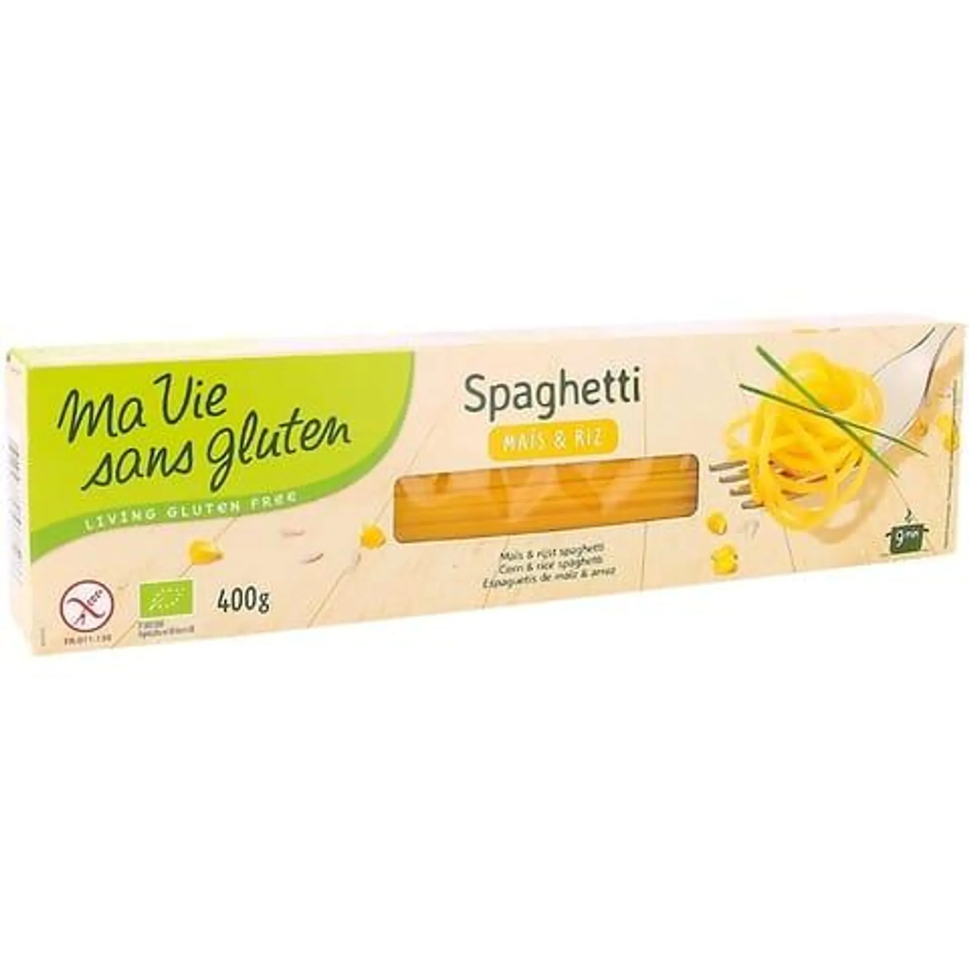 Ma vie sans gluten - Spaghetti de maïs et de riz biologique