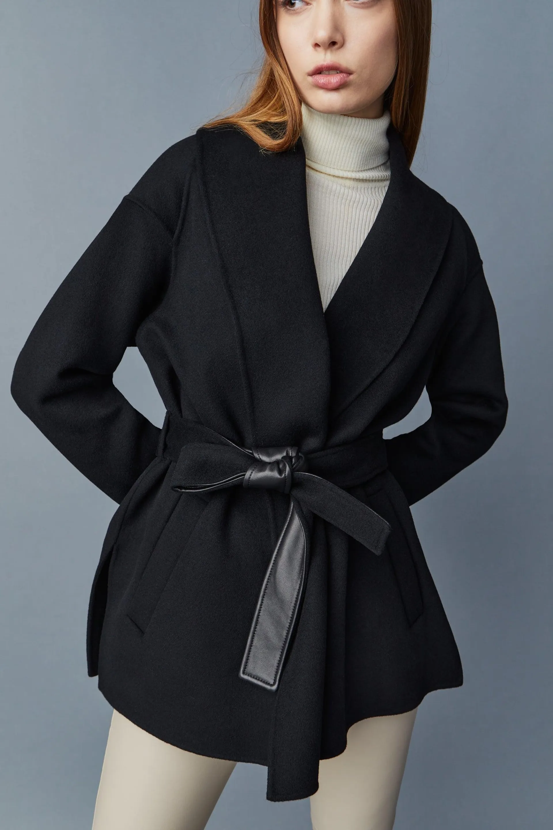 TYRA Double-Face wool robe jacket