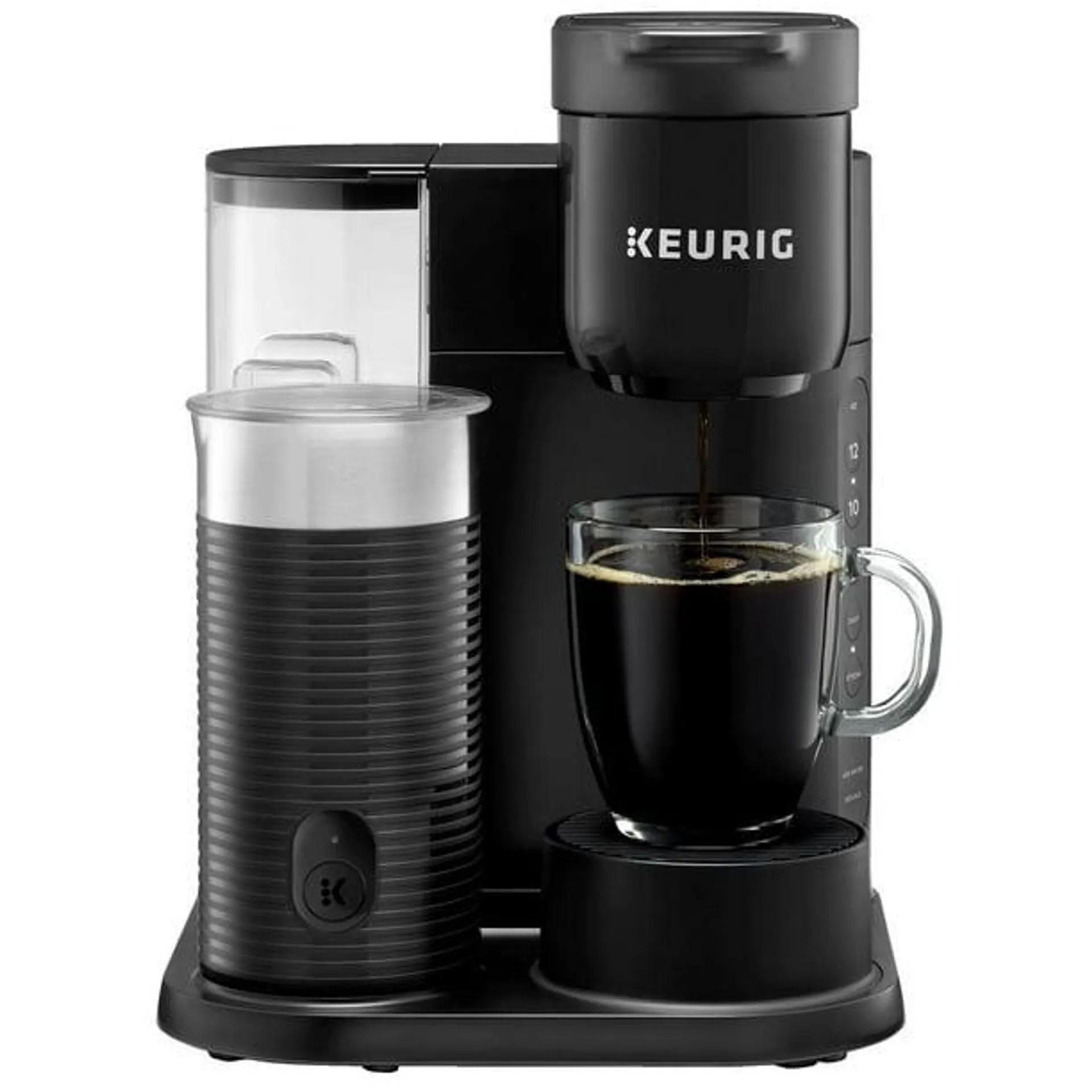 Cafetière Keurig K-Café Essentials avec mousseur à lait noir