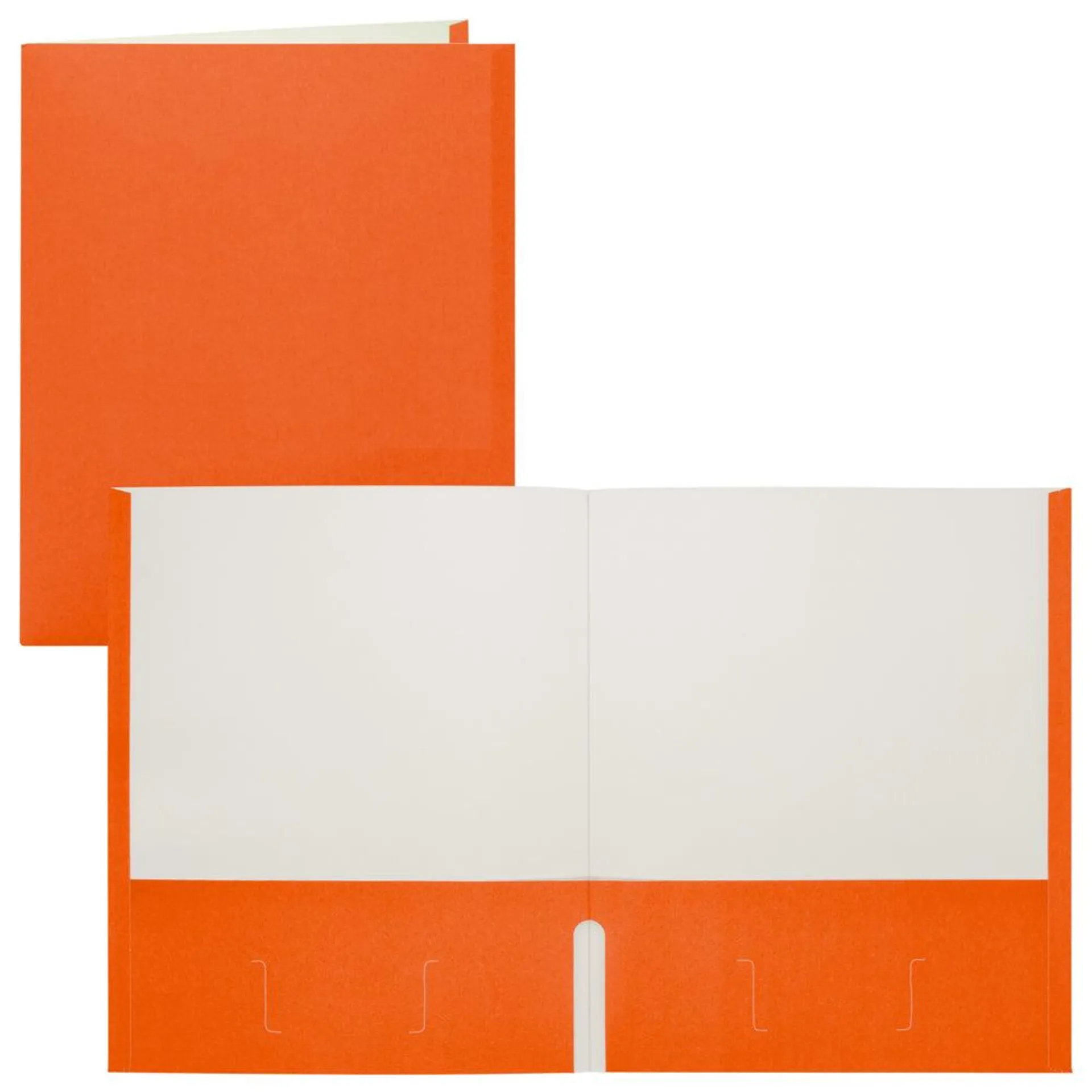 Staples - Porte-document à deux pochettes - format lettre - orange