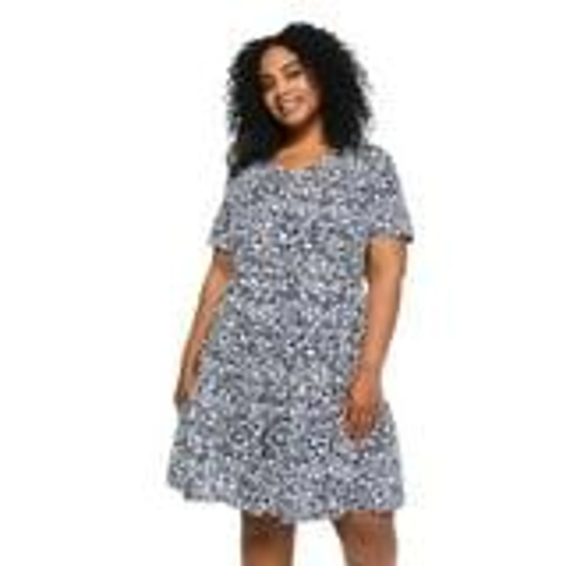 Robe t-shirt étagée George Plus pour femmes Tailles&nbsp;1X-4X