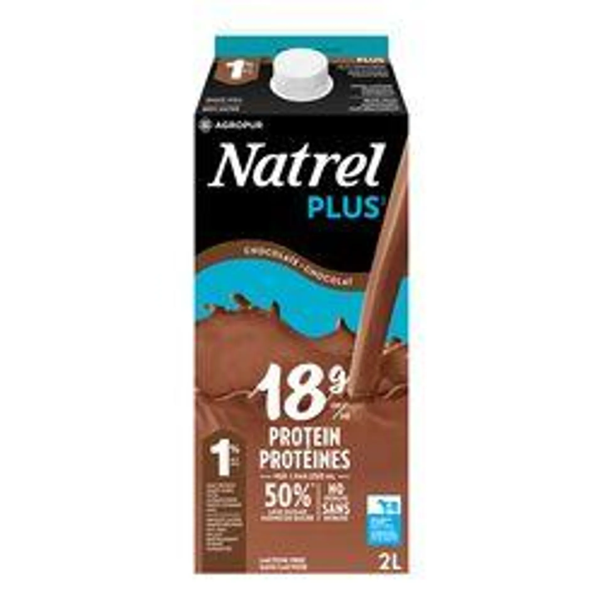 Lactose-Free 1% Chocolate Protein Milk, Plus