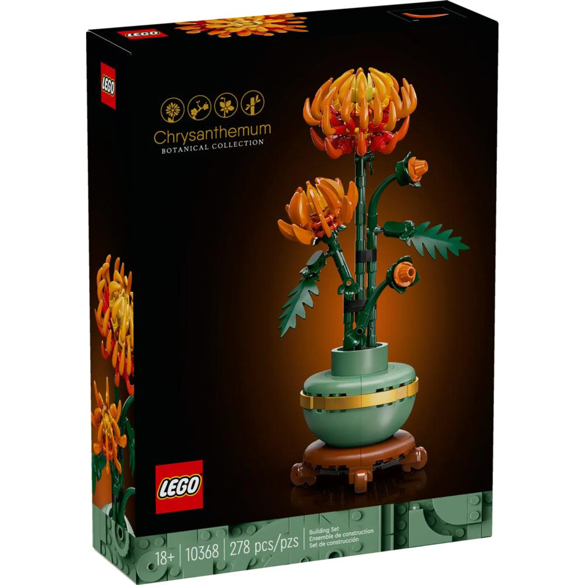 LEGO - Creator Botanicals Icons Chrysanthème - 278 pièces